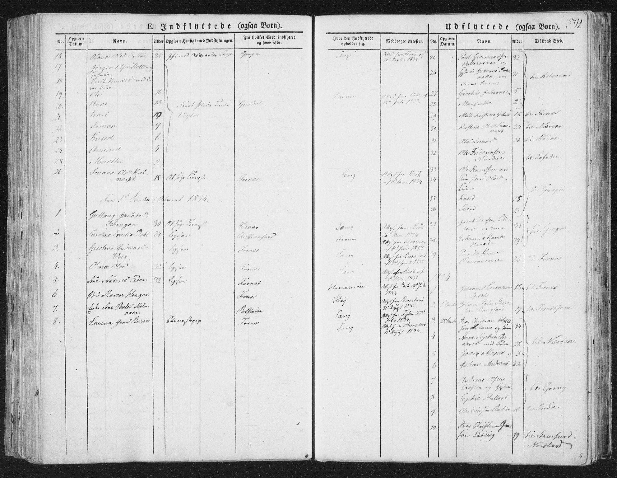 Ministerialprotokoller, klokkerbøker og fødselsregistre - Nord-Trøndelag, SAT/A-1458/764/L0552: Parish register (official) no. 764A07b, 1824-1865, p. 592