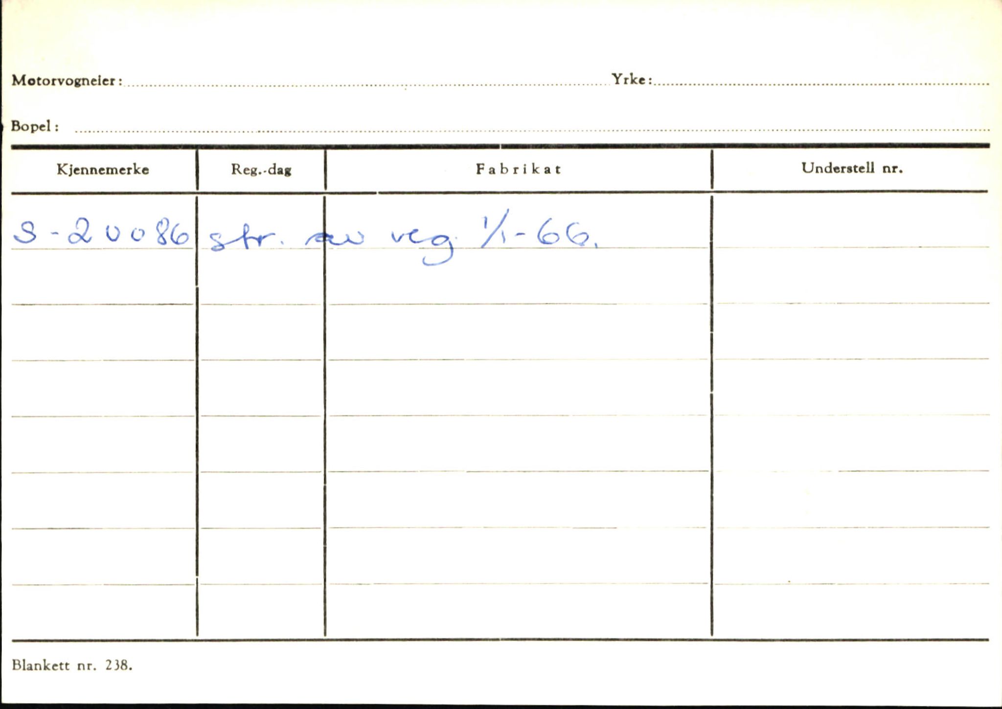 Statens vegvesen, Sogn og Fjordane vegkontor, AV/SAB-A-5301/4/F/L0146: Registerkort Årdal R-Å samt diverse kort, 1945-1975, p. 123