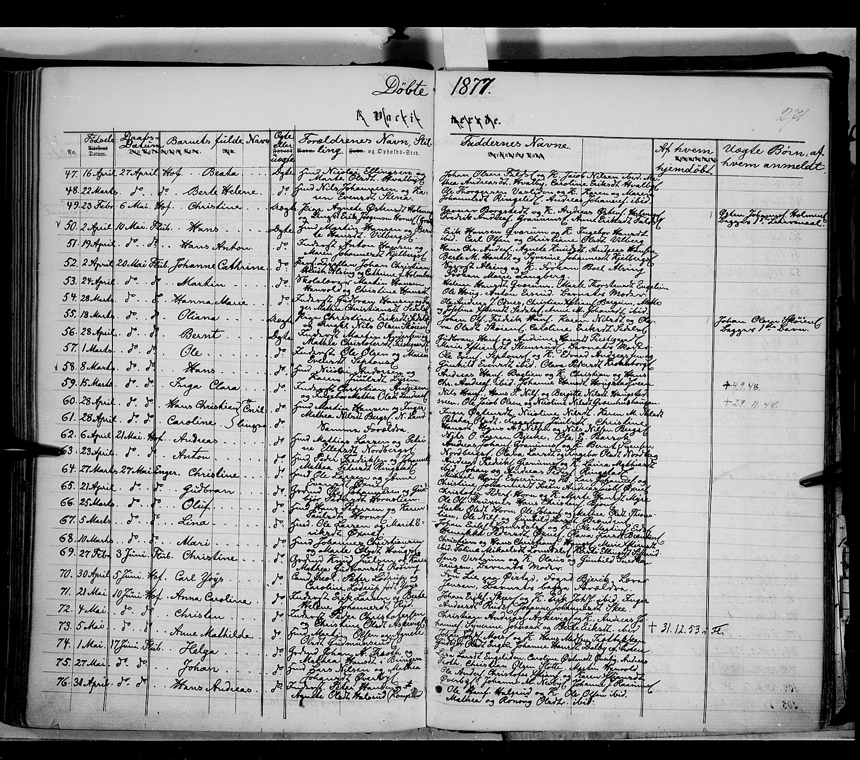 Søndre Land prestekontor, AV/SAH-PREST-122/K/L0001: Parish register (official) no. 1, 1860-1877, p. 271