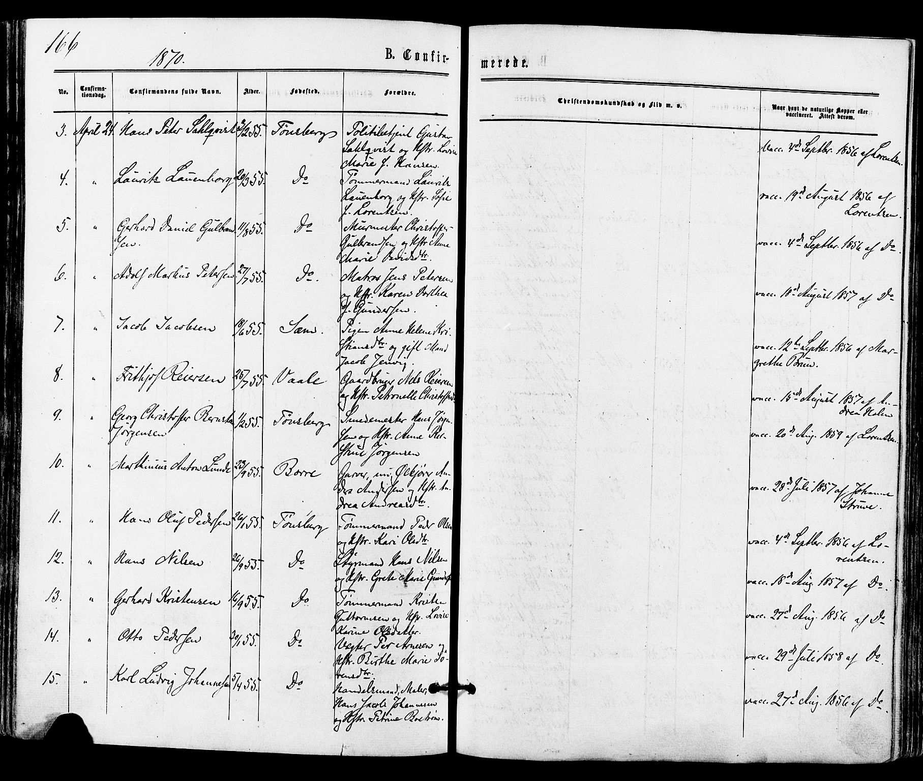 Tønsberg kirkebøker, AV/SAKO-A-330/F/Fa/L0009: Parish register (official) no. I 9, 1865-1873, p. 166