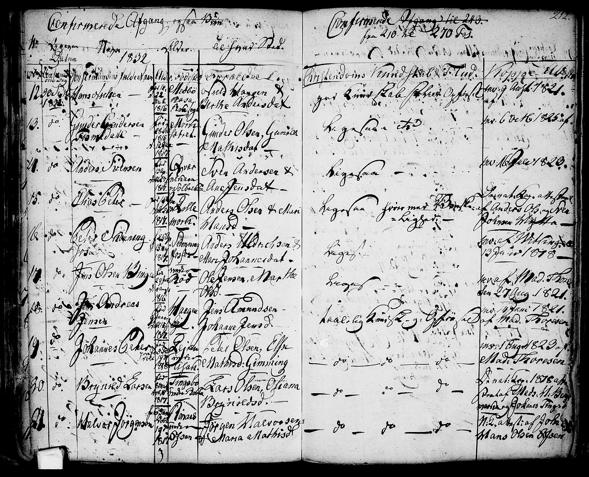 Berg prestekontor Kirkebøker, AV/SAO-A-10902/F/Fa/L0003: Parish register (official) no. I 3, 1832-1842, p. 212