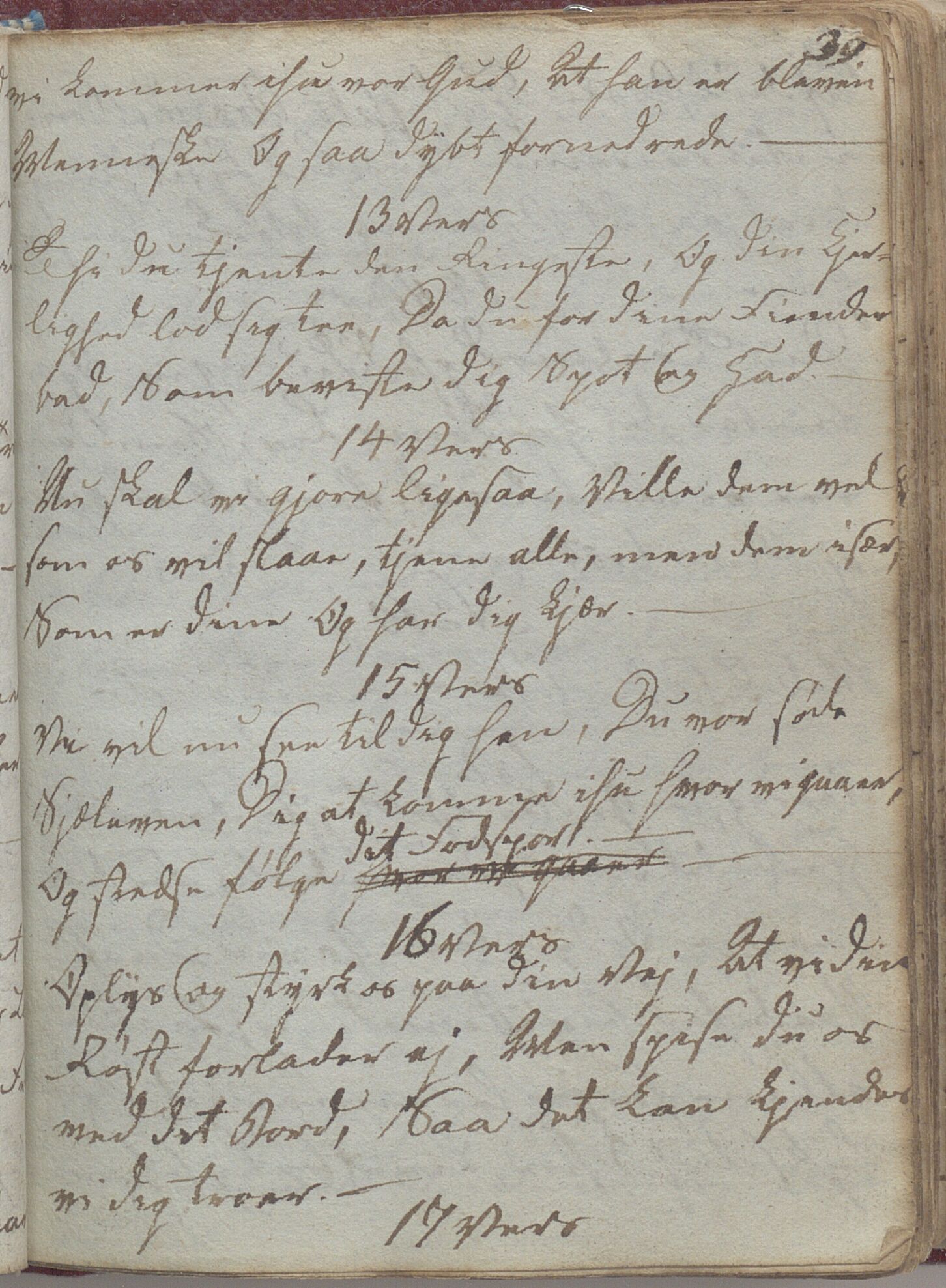 Heggtveitsamlingen, TMF/A-1007/H/L0047/0005: Kopibøker, brev etc.  / "MF I"(Kopibok frå Heggtveits samling), 1800-1823, p. 39