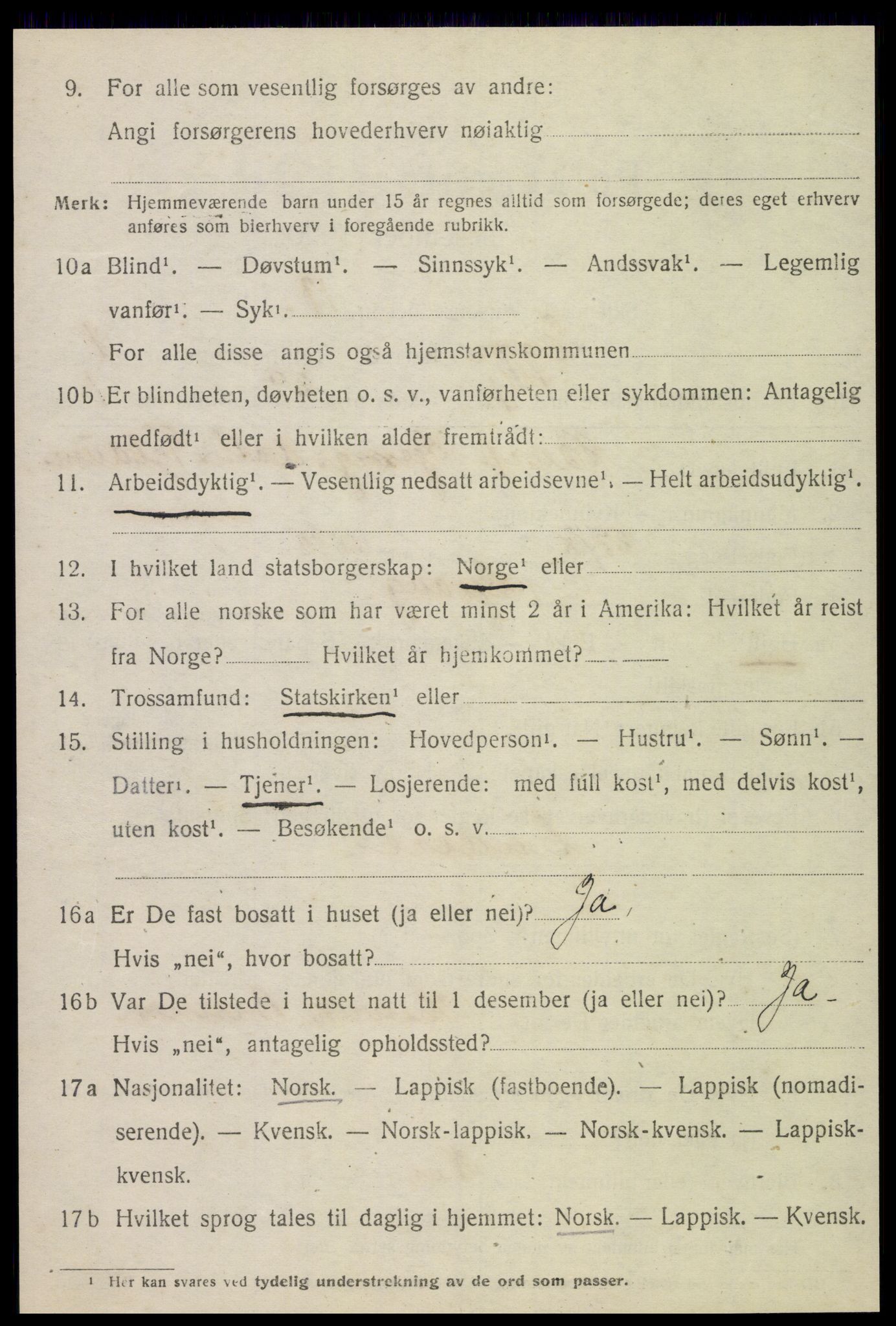 SAT, 1920 census for Egge, 1920, p. 589