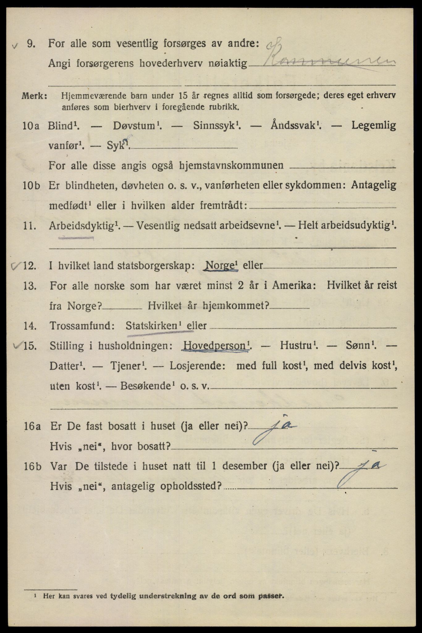 SAO, 1920 census for Kristiania, 1920, p. 157494