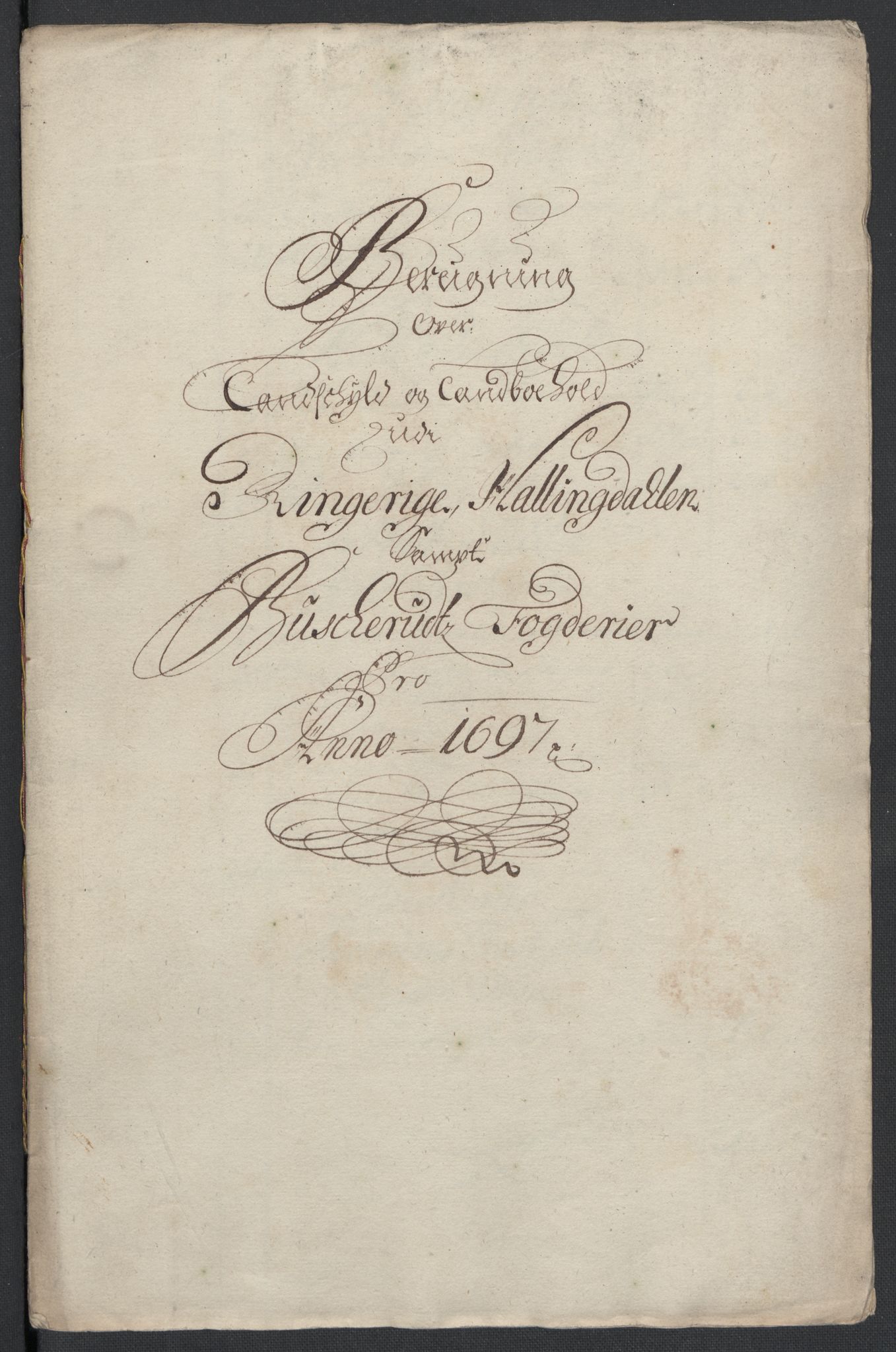 Rentekammeret inntil 1814, Reviderte regnskaper, Fogderegnskap, AV/RA-EA-4092/R22/L1454: Fogderegnskap Ringerike, Hallingdal og Buskerud, 1697, p. 27