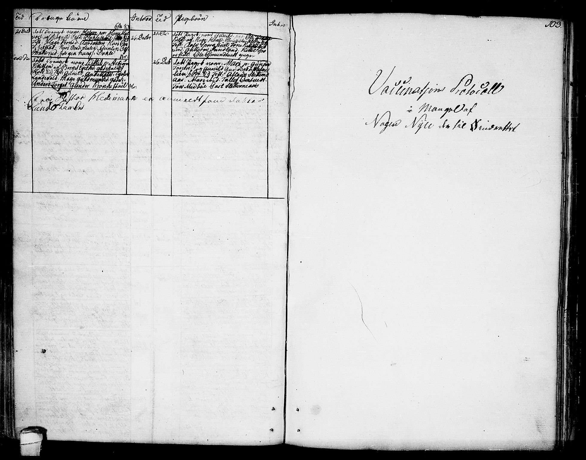 Kviteseid kirkebøker, AV/SAKO-A-276/F/Fa/L0004: Parish register (official) no. I 4, 1800-1814, p. 103