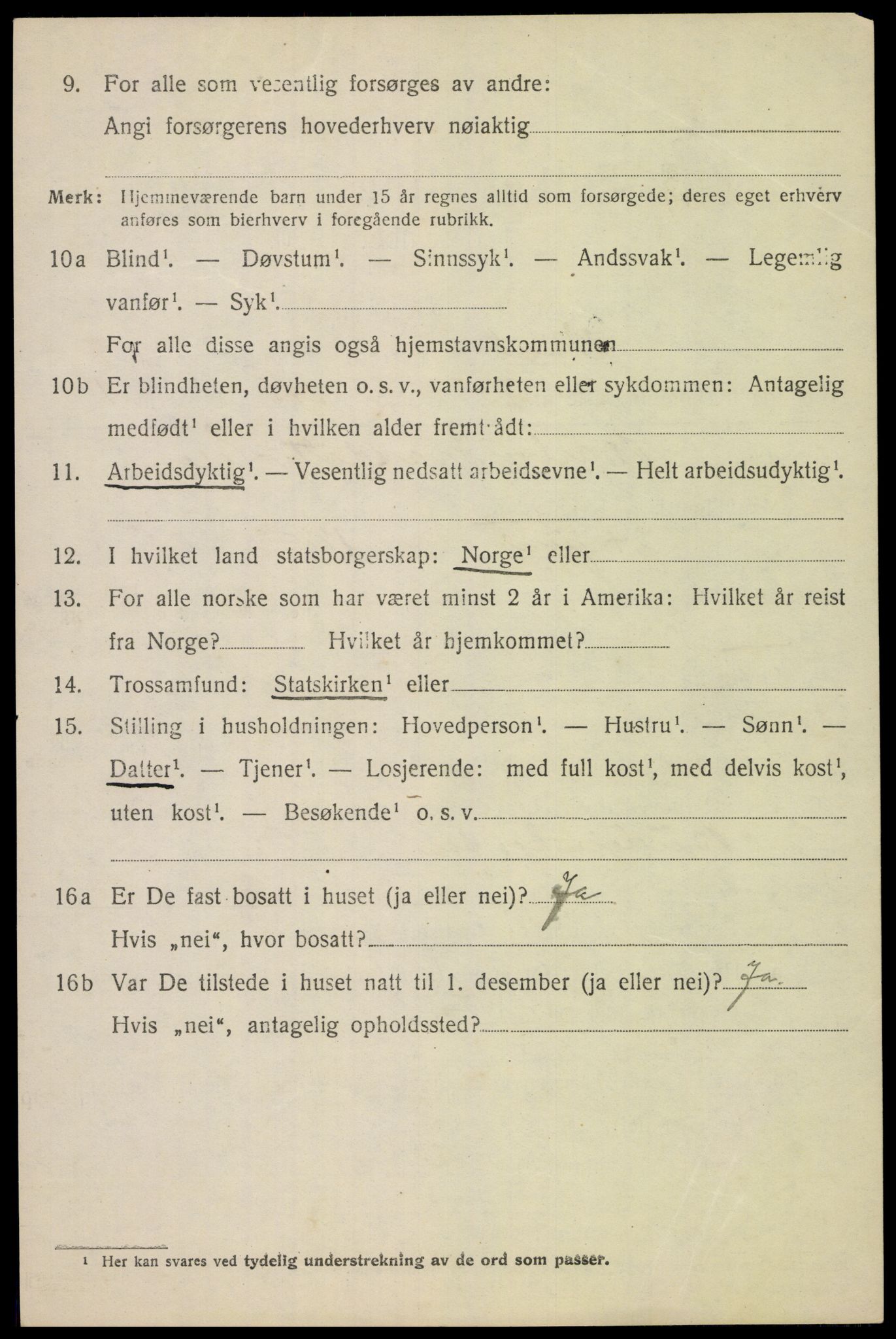 SAH, 1920 census for Vågå, 1920, p. 4693