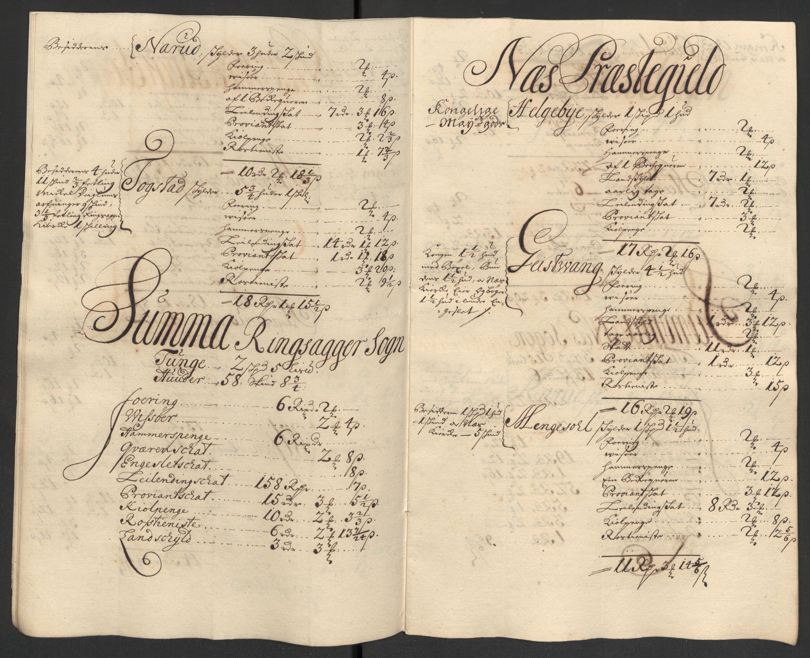 Rentekammeret inntil 1814, Reviderte regnskaper, Fogderegnskap, AV/RA-EA-4092/R16/L1038: Fogderegnskap Hedmark, 1699, p. 124