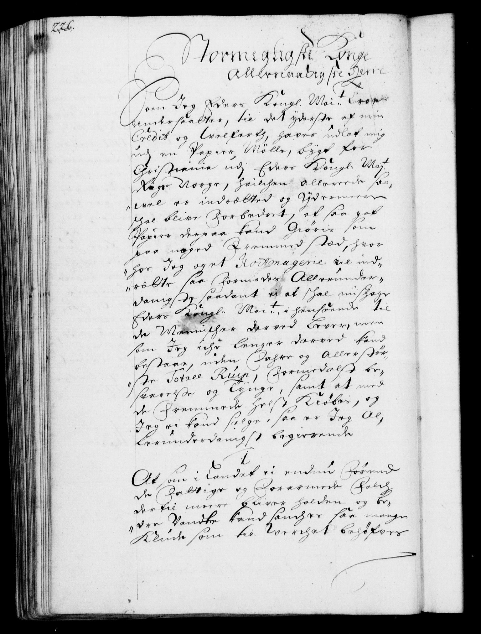 Rentekammeret, Kammerkanselliet, RA/EA-3111/G/Gf/Gfa/L0001: Resolusjonsprotokoll med register (merket RK 52.1), 1695-1706, p. 226