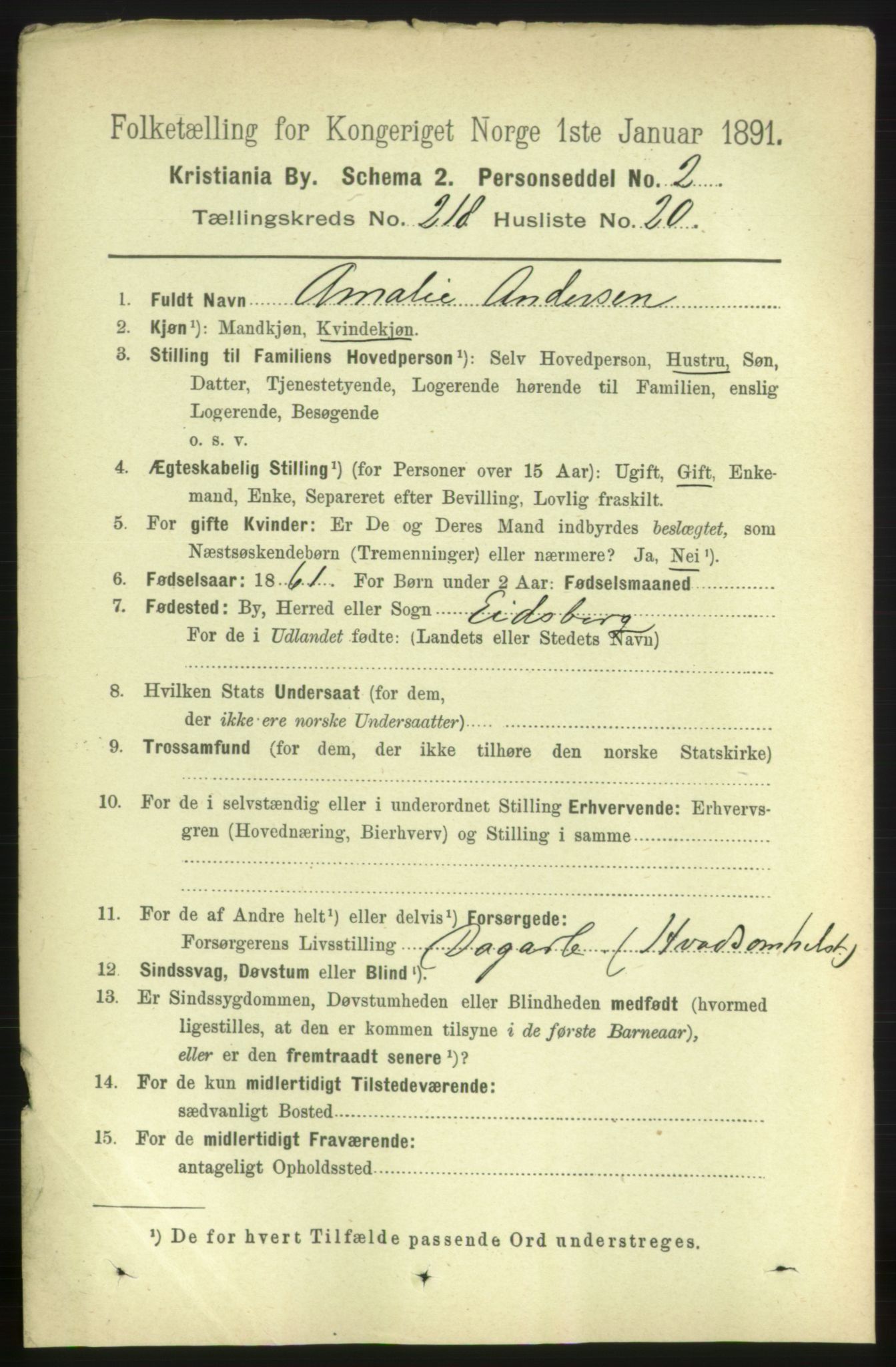 RA, 1891 census for 0301 Kristiania, 1891, p. 129521