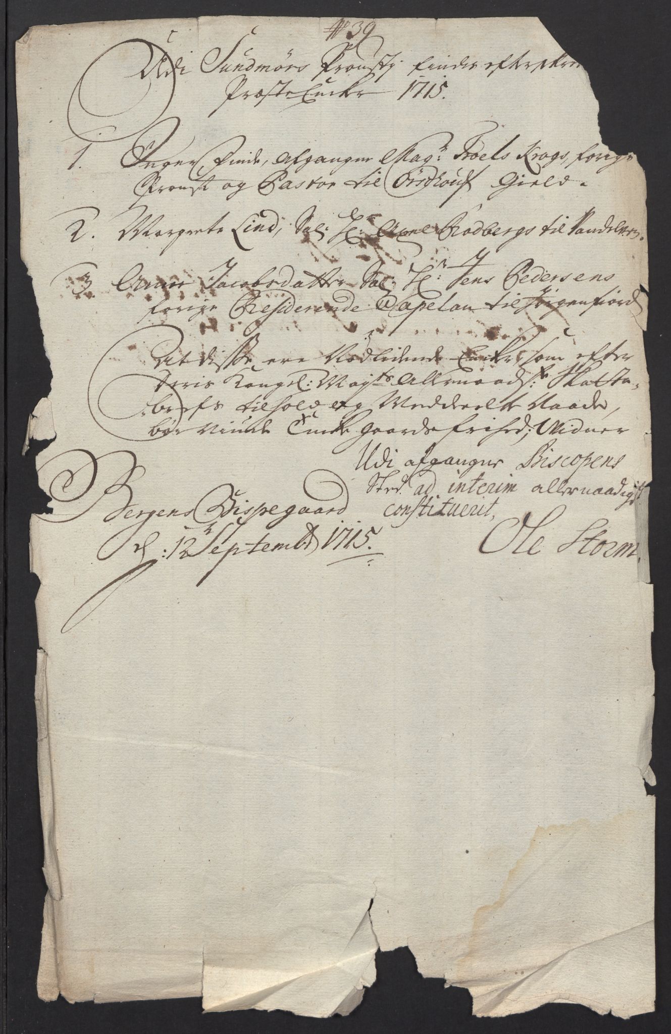 Rentekammeret inntil 1814, Reviderte regnskaper, Fogderegnskap, AV/RA-EA-4092/R54/L3567: Fogderegnskap Sunnmøre, 1715, p. 229