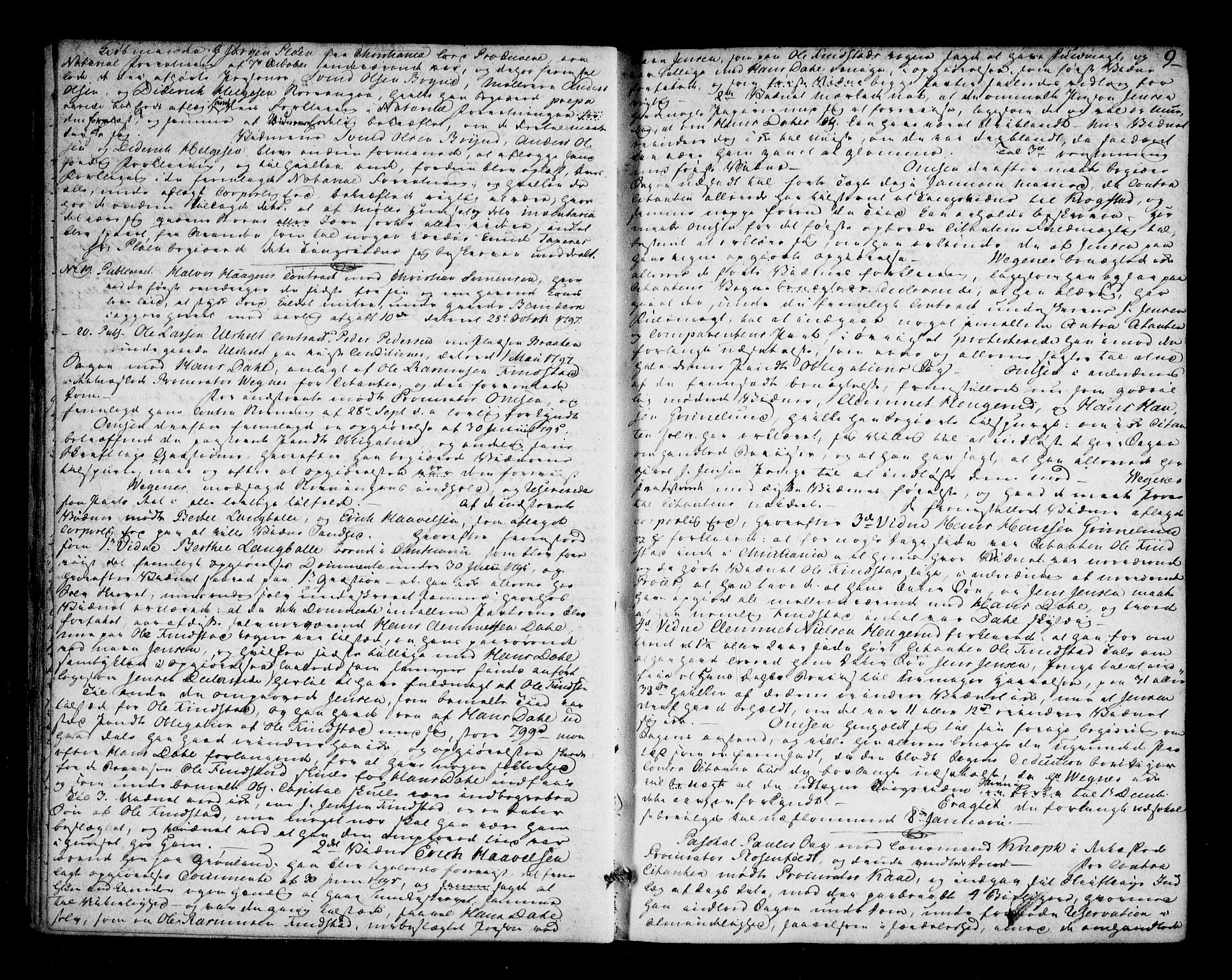 Aker sorenskriveri, AV/SAO-A-10895/F/Fb/L0047: Tingbok, 1797-1805, p. 8b-9a