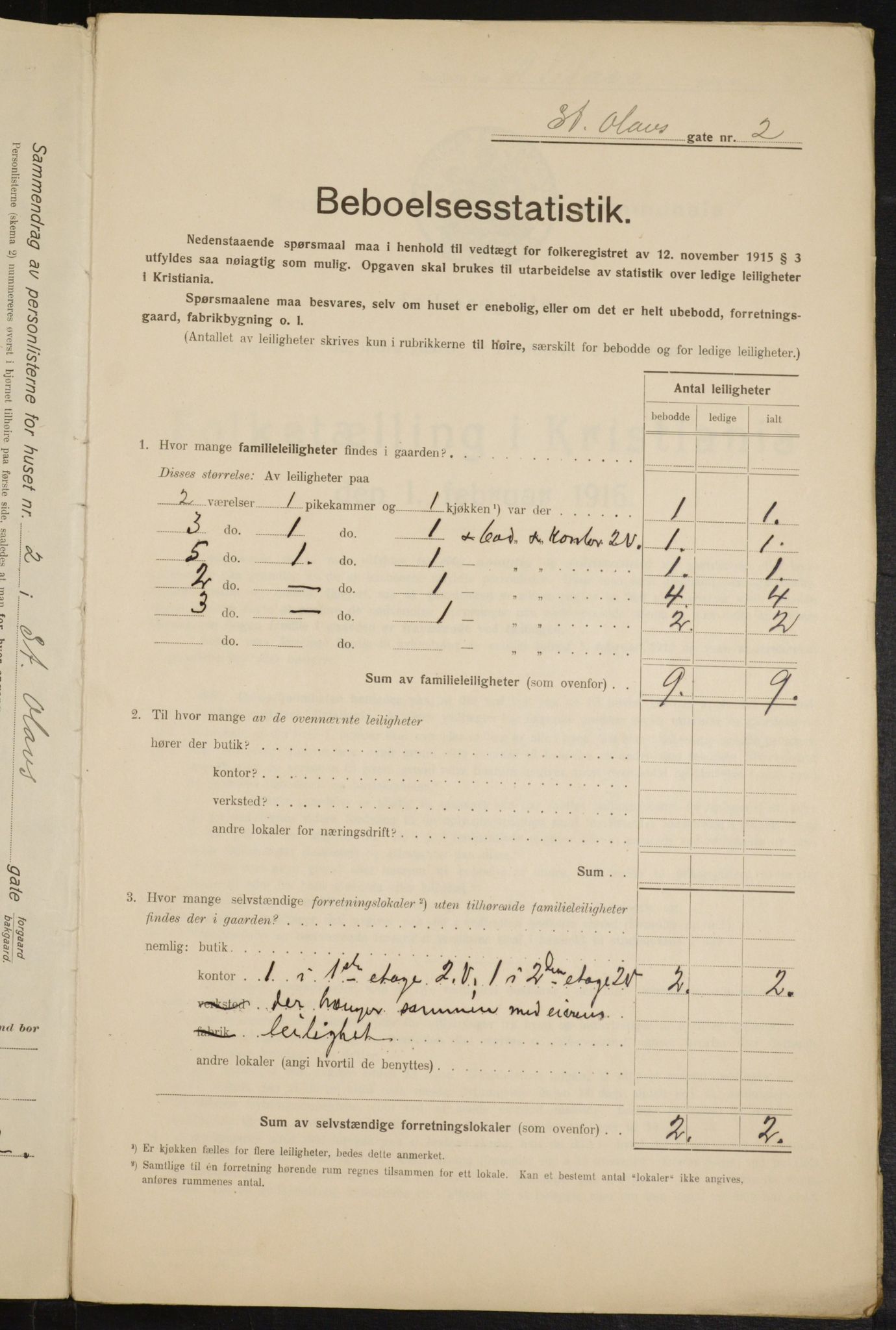 OBA, Municipal Census 1916 for Kristiania, 1916, p. 90163