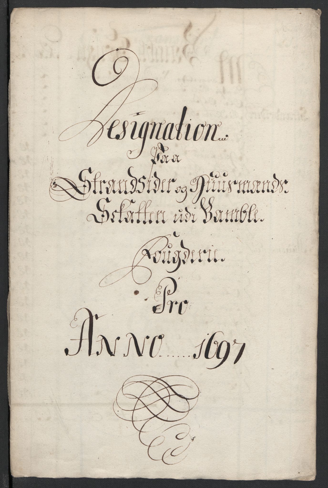 Rentekammeret inntil 1814, Reviderte regnskaper, Fogderegnskap, RA/EA-4092/R36/L2097: Fogderegnskap Øvre og Nedre Telemark og Bamble, 1697, p. 148