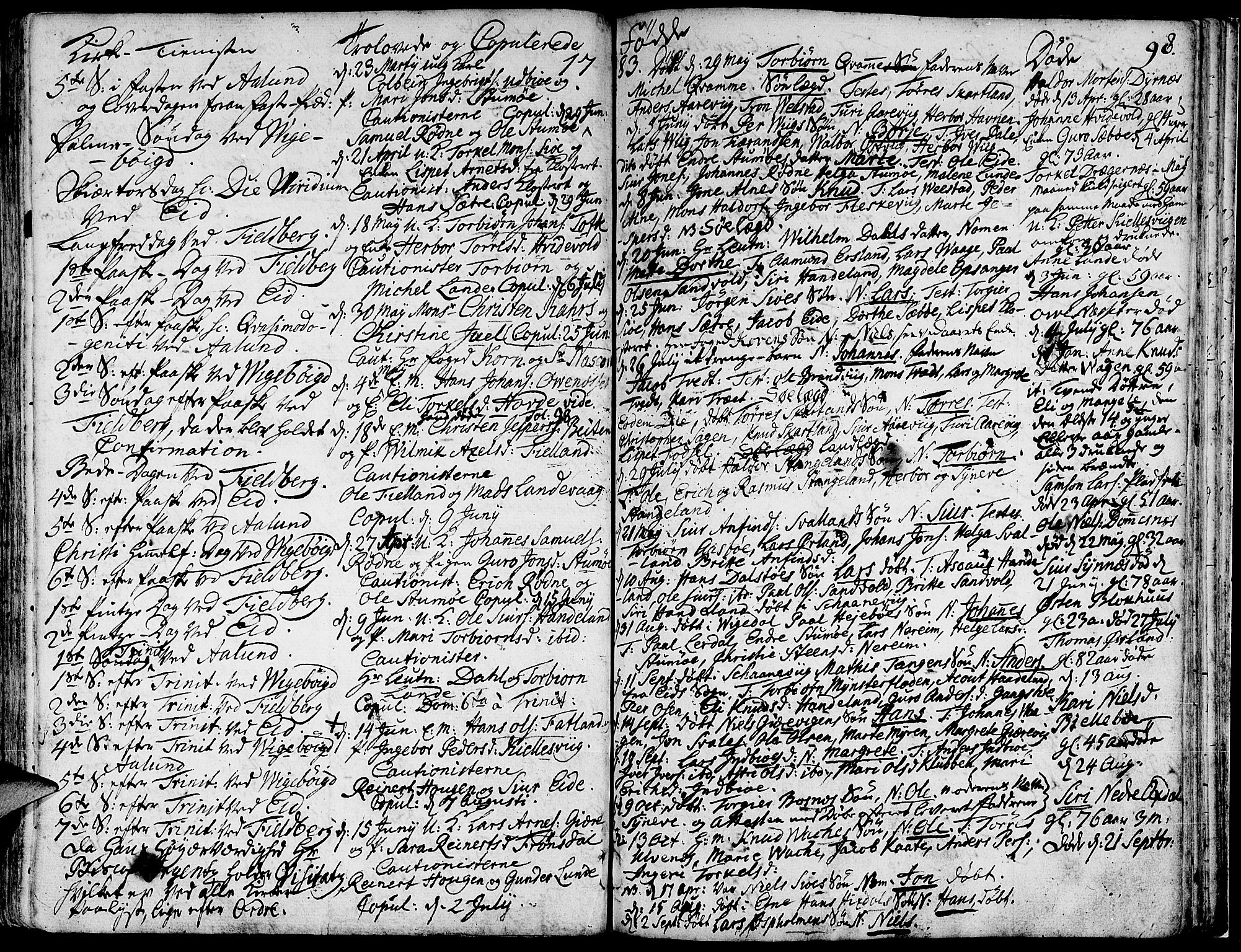 Fjelberg sokneprestembete, SAB/A-75201/H/Haa: Parish register (official) no. A 2, 1760-1788, p. 98