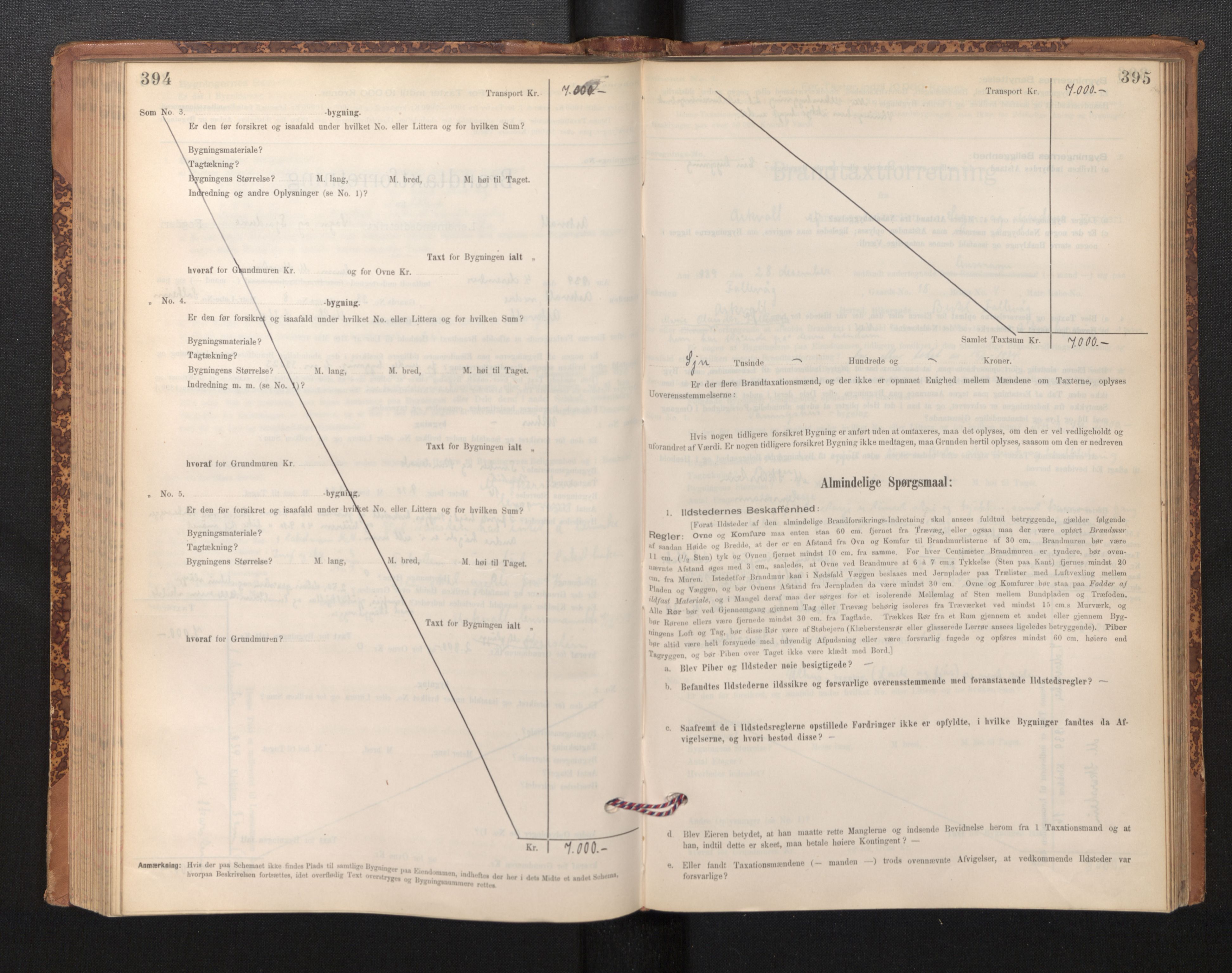 Lensmannen i Askvoll, AV/SAB-A-26301/0012/L0004: Branntakstprotokoll, skjematakst og liste over branntakstmenn, 1895-1932, p. 394-395