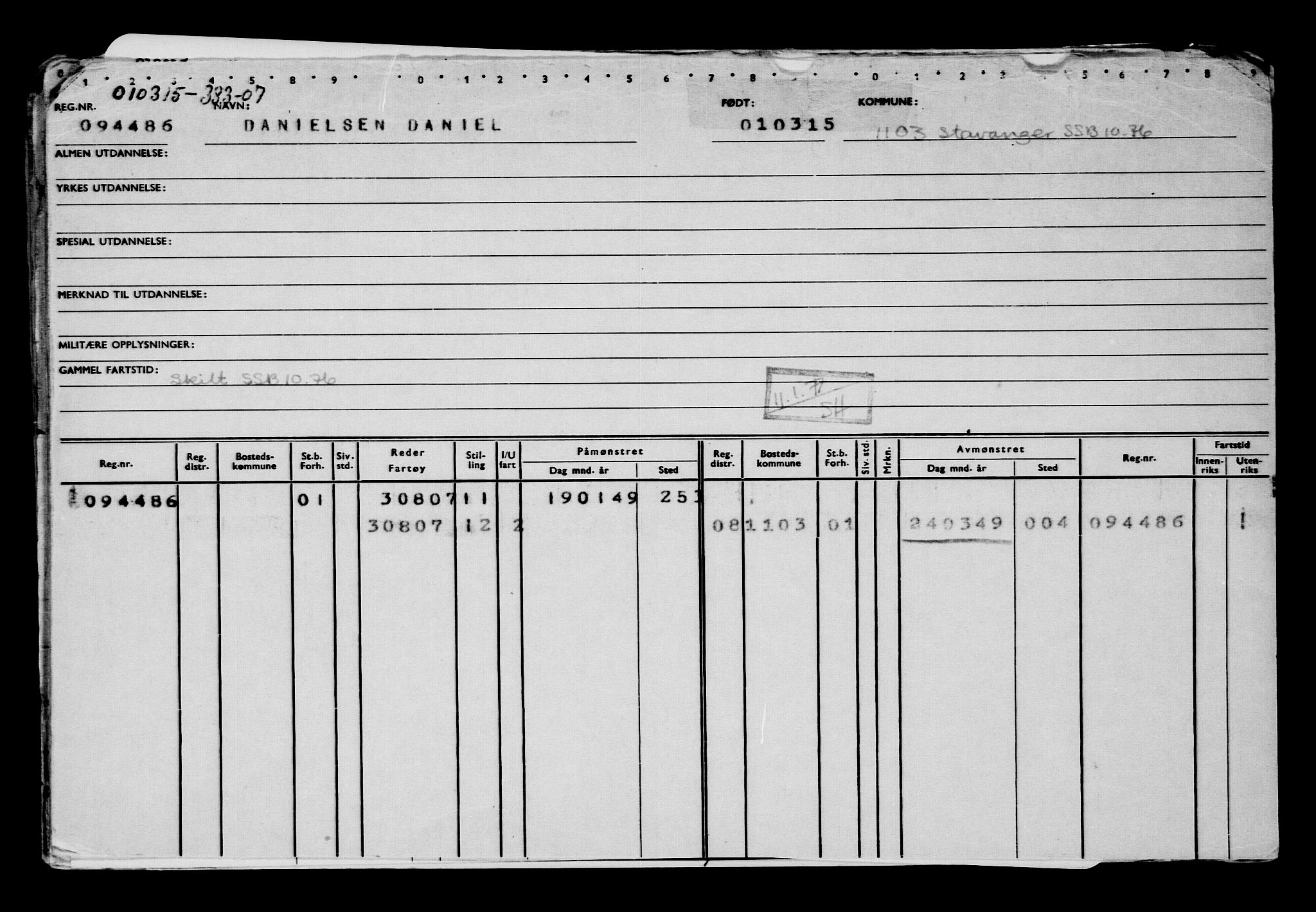 Direktoratet for sjømenn, AV/RA-S-3545/G/Gb/L0128: Hovedkort, 1915, p. 3