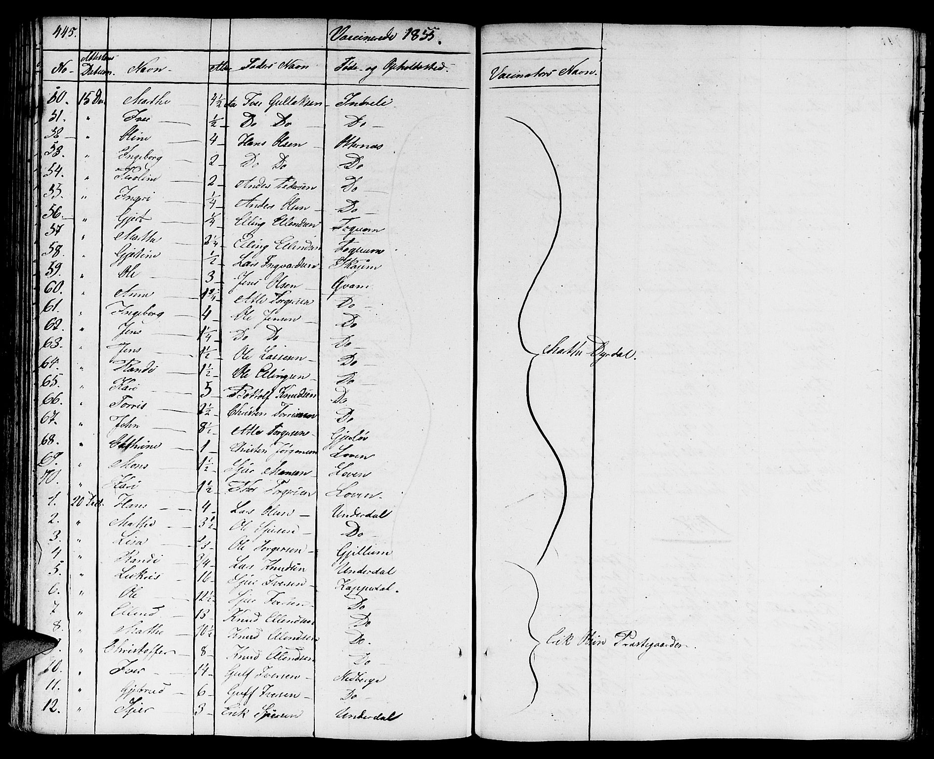 Aurland sokneprestembete, SAB/A-99937/H/Ha/Haa/L0006: Parish register (official) no. A 6, 1821-1859, p. 445