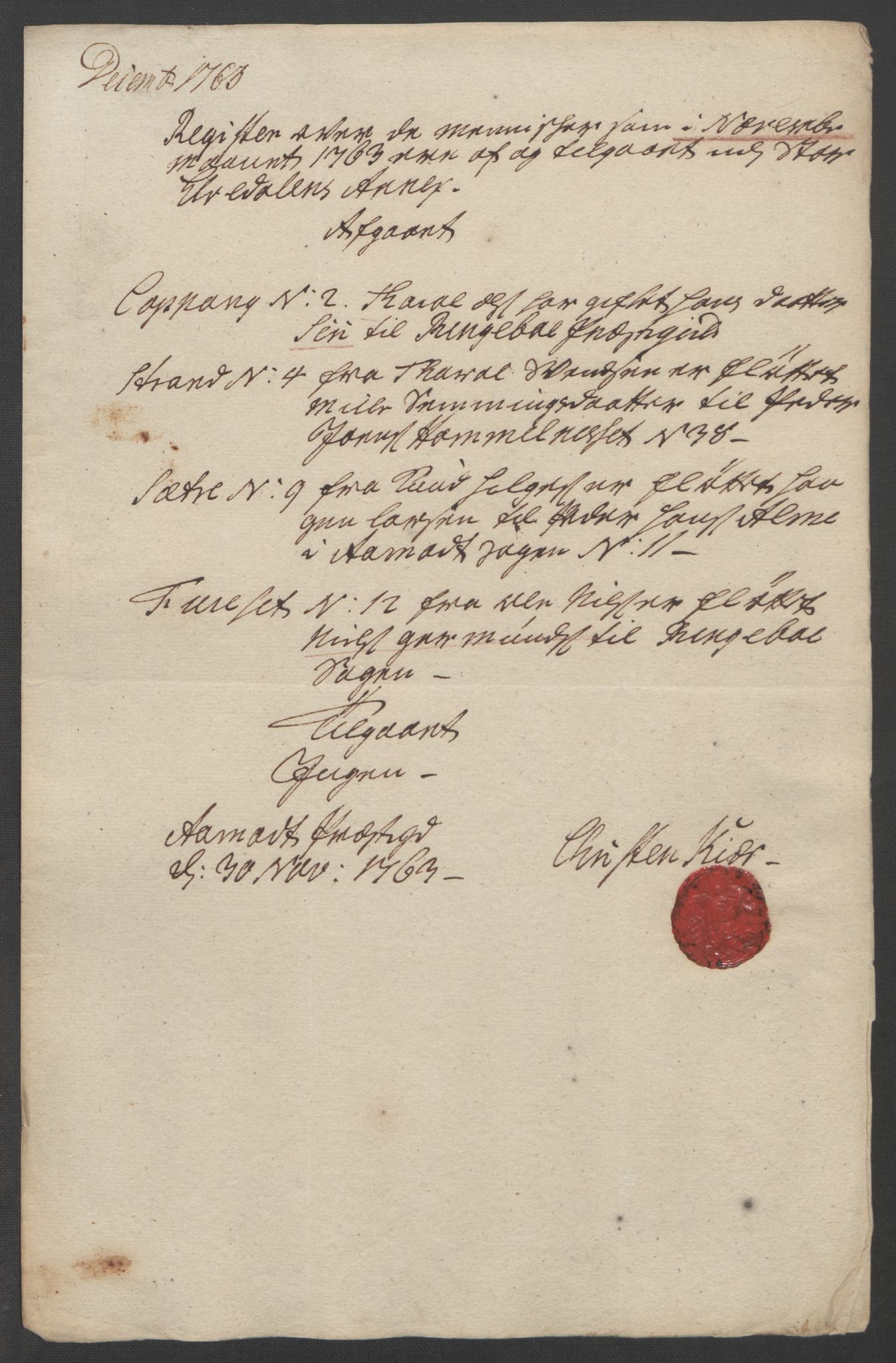 Rentekammeret inntil 1814, Reviderte regnskaper, Fogderegnskap, AV/RA-EA-4092/R14/L0959: Ekstraskatten Solør og Odal, 1763-1770, p. 257