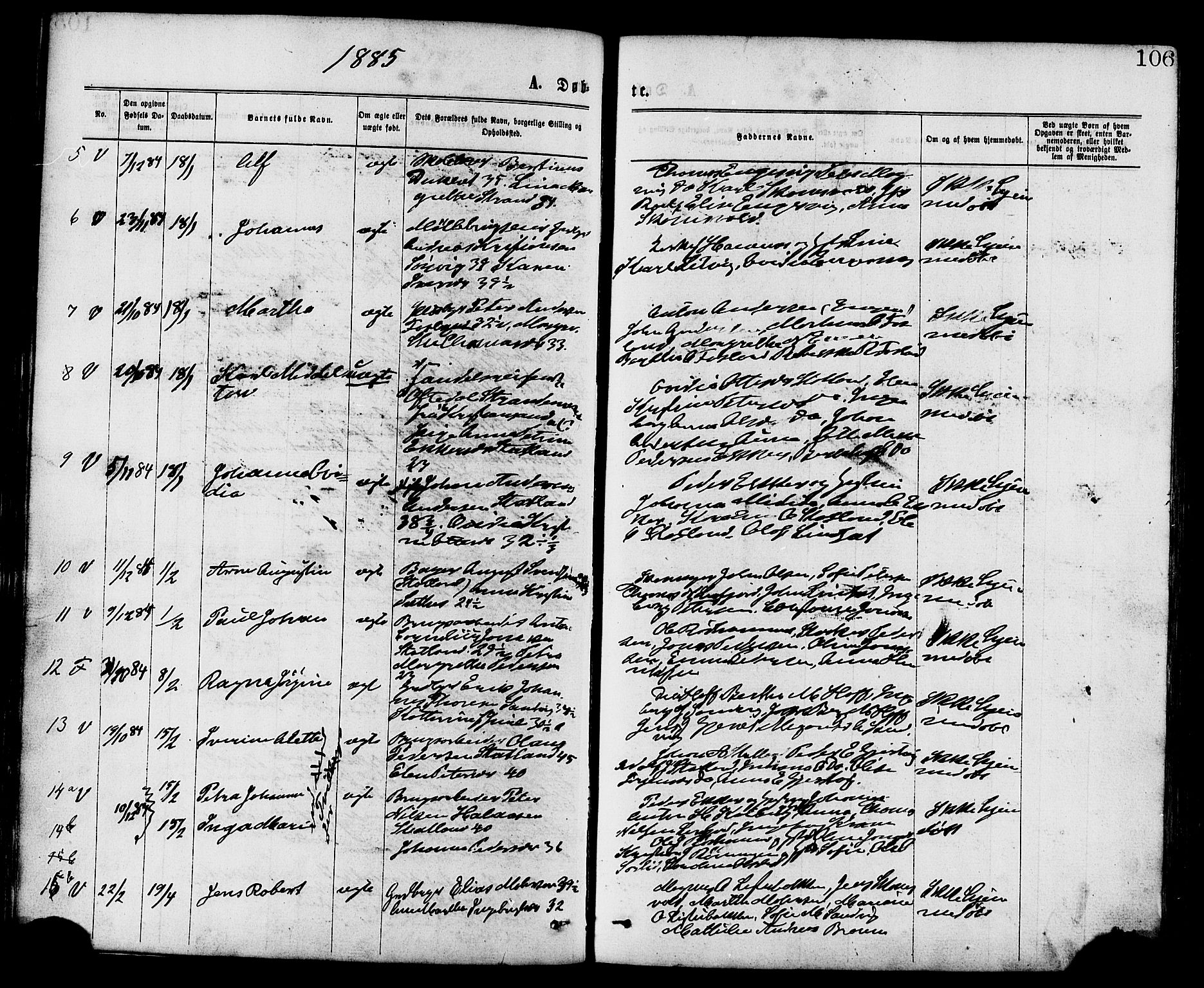 Ministerialprotokoller, klokkerbøker og fødselsregistre - Nord-Trøndelag, SAT/A-1458/773/L0616: Parish register (official) no. 773A07, 1870-1887, p. 106