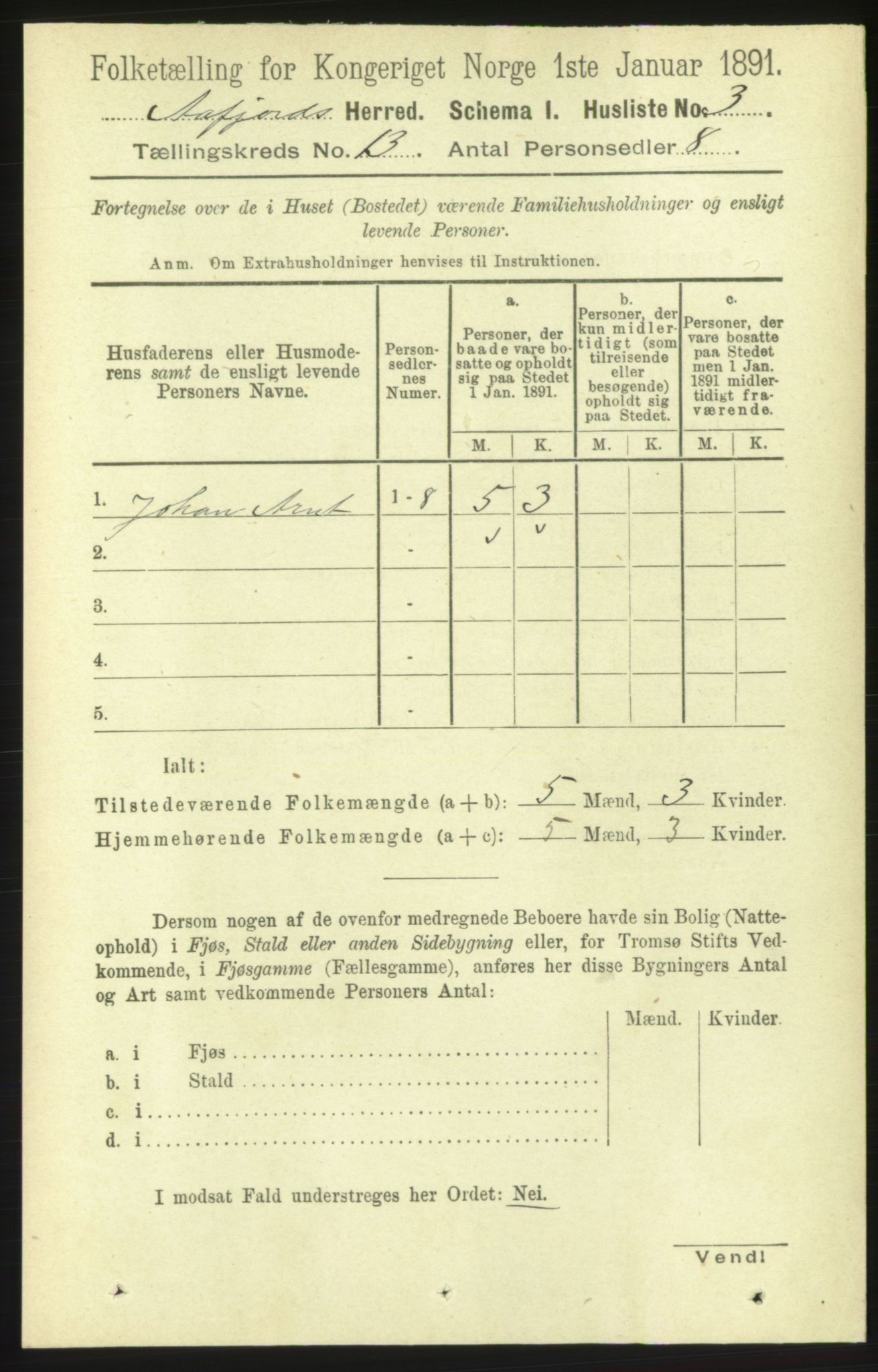 RA, 1891 census for 1630 Åfjord, 1891, p. 4105