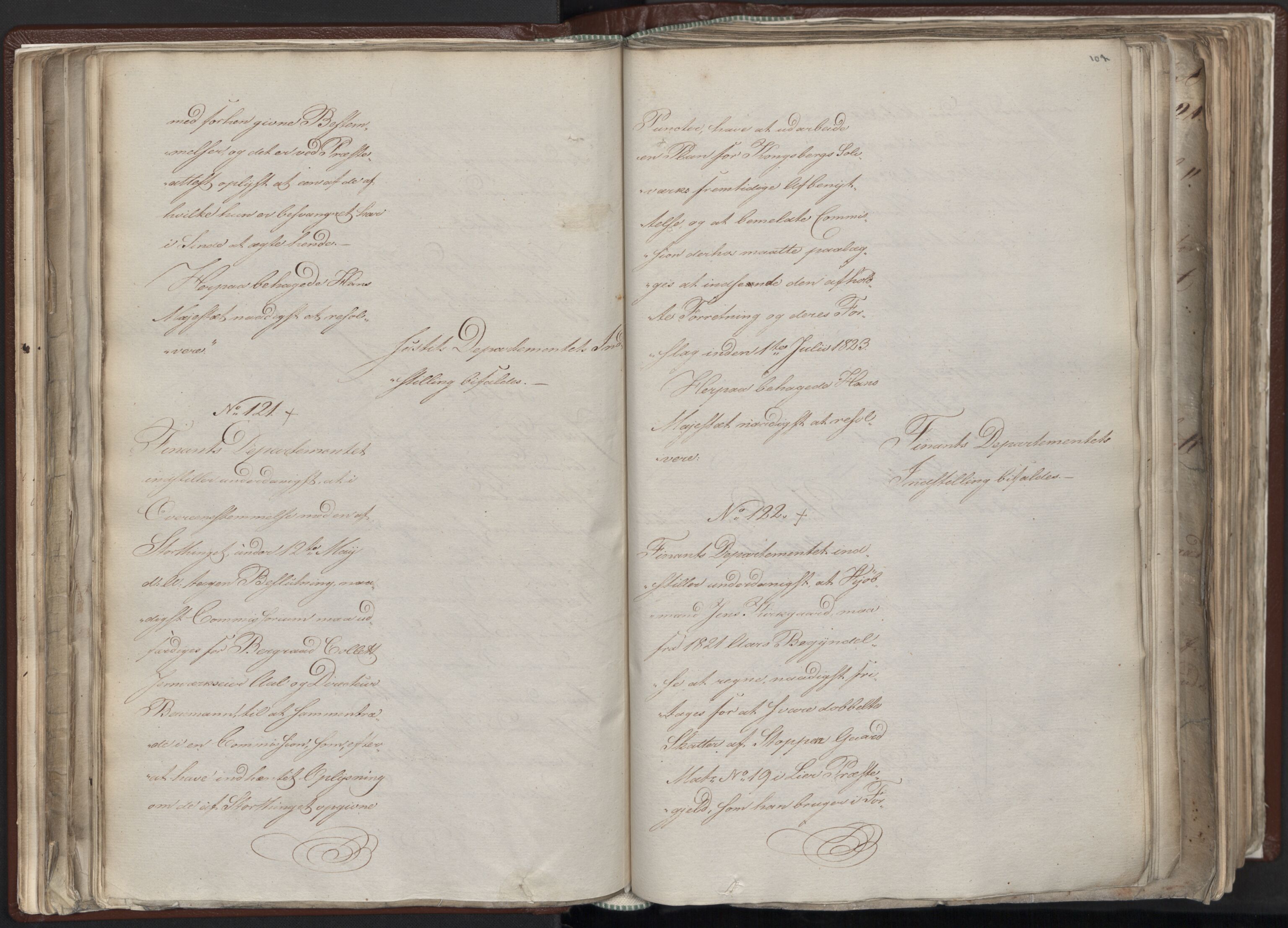 Statsrådssekretariatet, AV/RA-S-1001/A/Ab/L0012: Kgl. res. nr. 5679-6008 II, 1821, p. 106b-107a