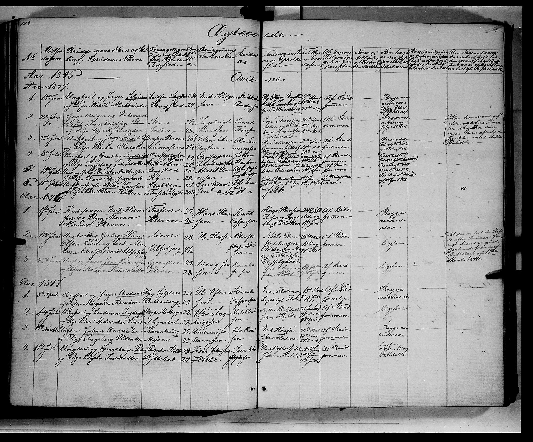 Kvikne prestekontor, AV/SAH-PREST-064/H/Ha/Haa/L0005: Parish register (official) no. 5, 1841-1862, p. 102