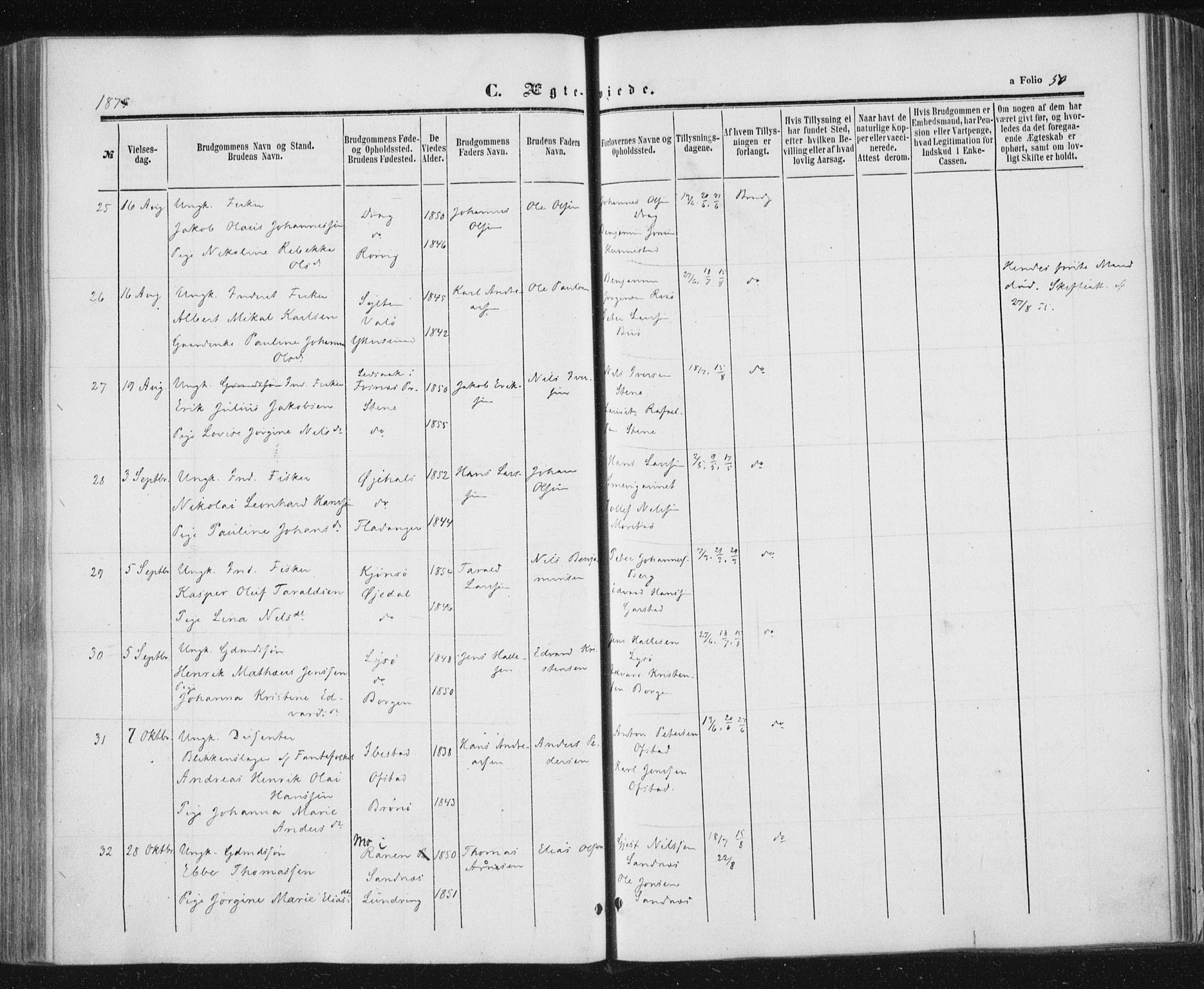 Ministerialprotokoller, klokkerbøker og fødselsregistre - Nord-Trøndelag, AV/SAT-A-1458/784/L0670: Parish register (official) no. 784A05, 1860-1876, p. 50