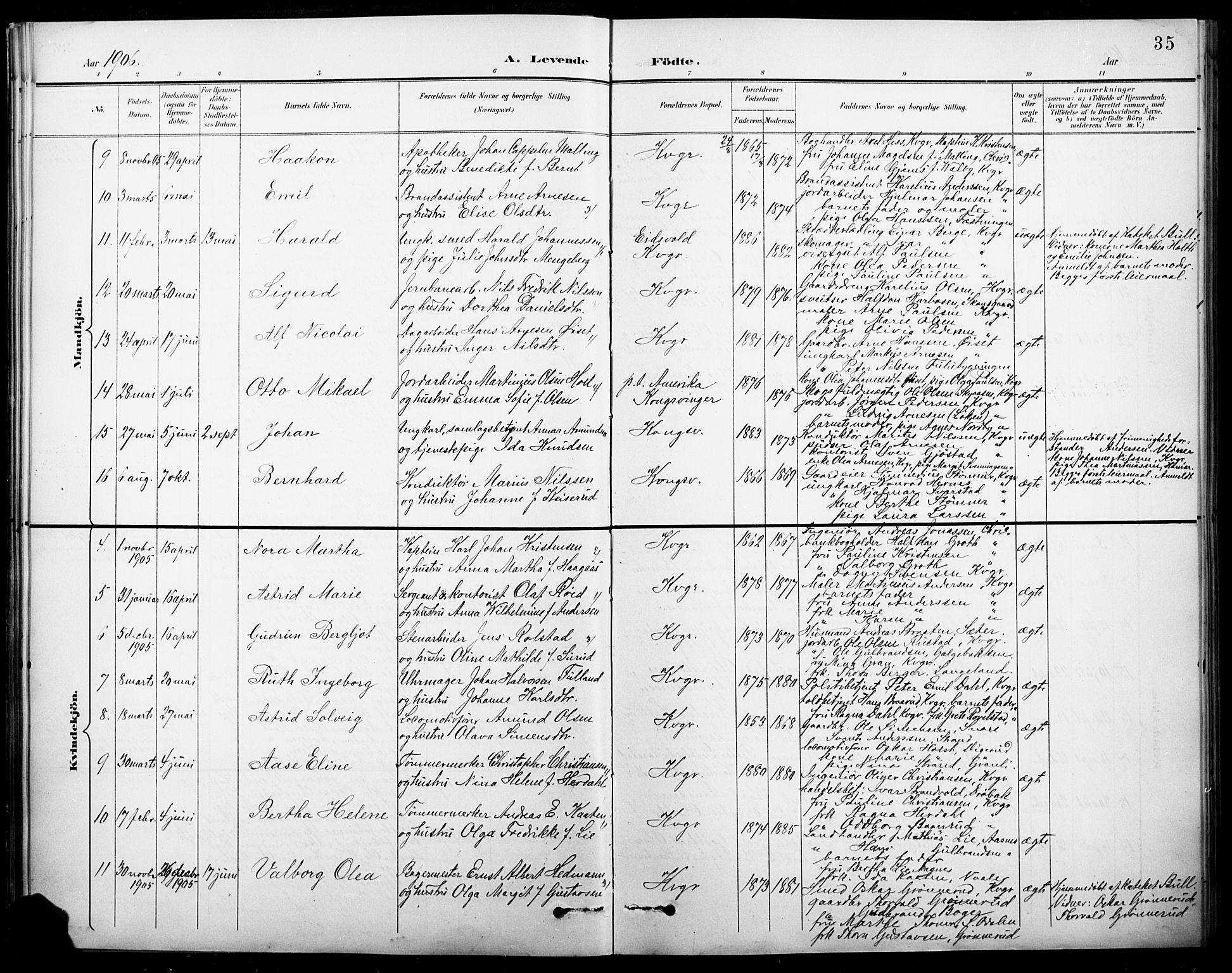 Vinger prestekontor, AV/SAH-PREST-024/H/Ha/Hab/L0005: Parish register (copy) no. 5, 1895-1920, p. 35