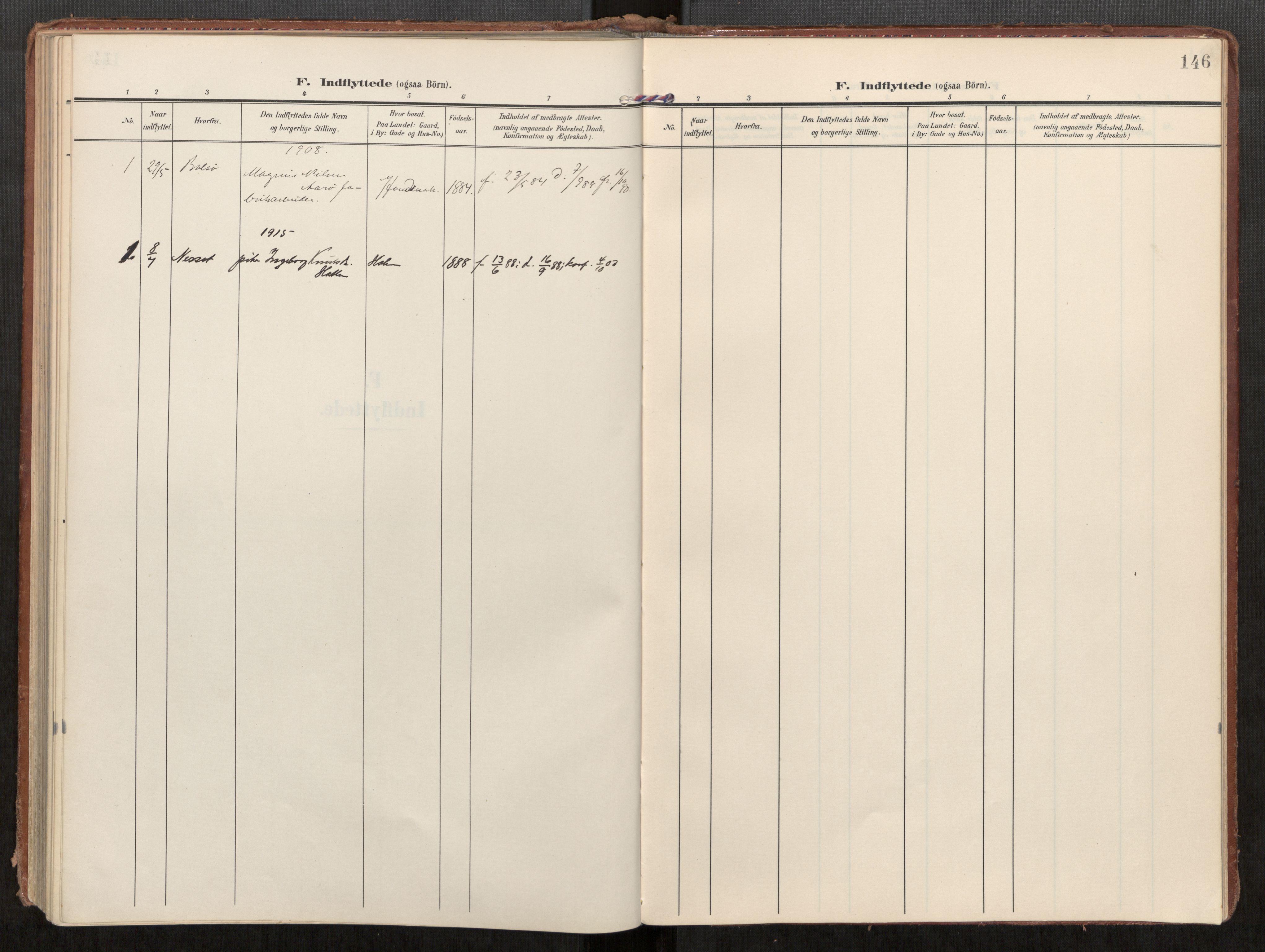 Ministerialprotokoller, klokkerbøker og fødselsregistre - Møre og Romsdal, AV/SAT-A-1454/549/L0618: Parish register (official) no. 549A01, 1906-1927, p. 146