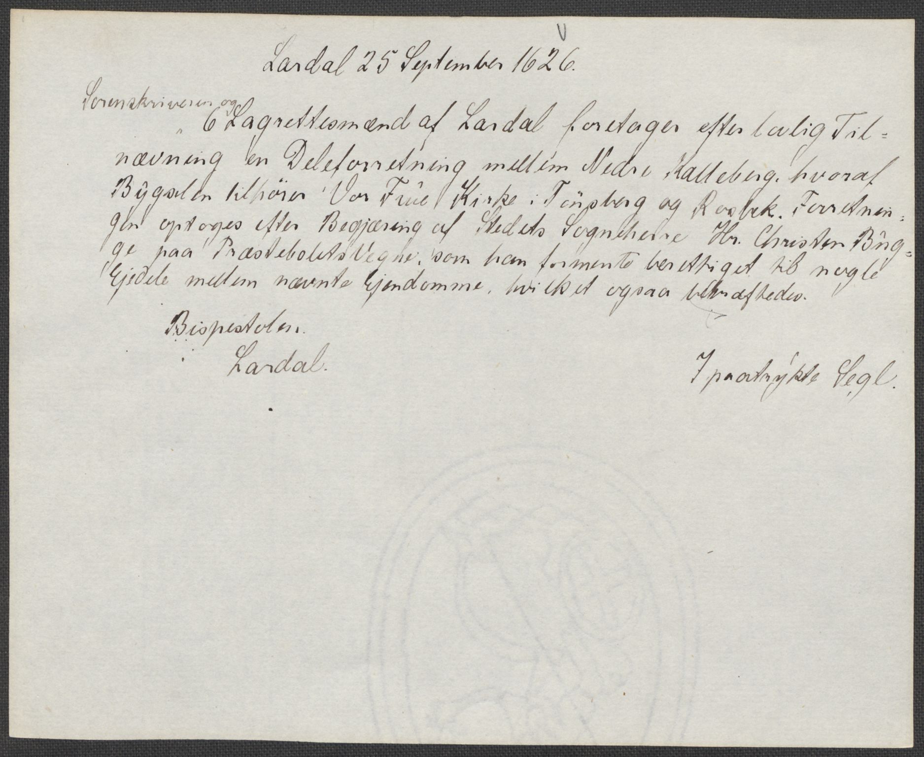 Riksarkivets diplomsamling, RA/EA-5965/F15/L0025: Prestearkiv - Vestfold, 1572-1782, p. 91
