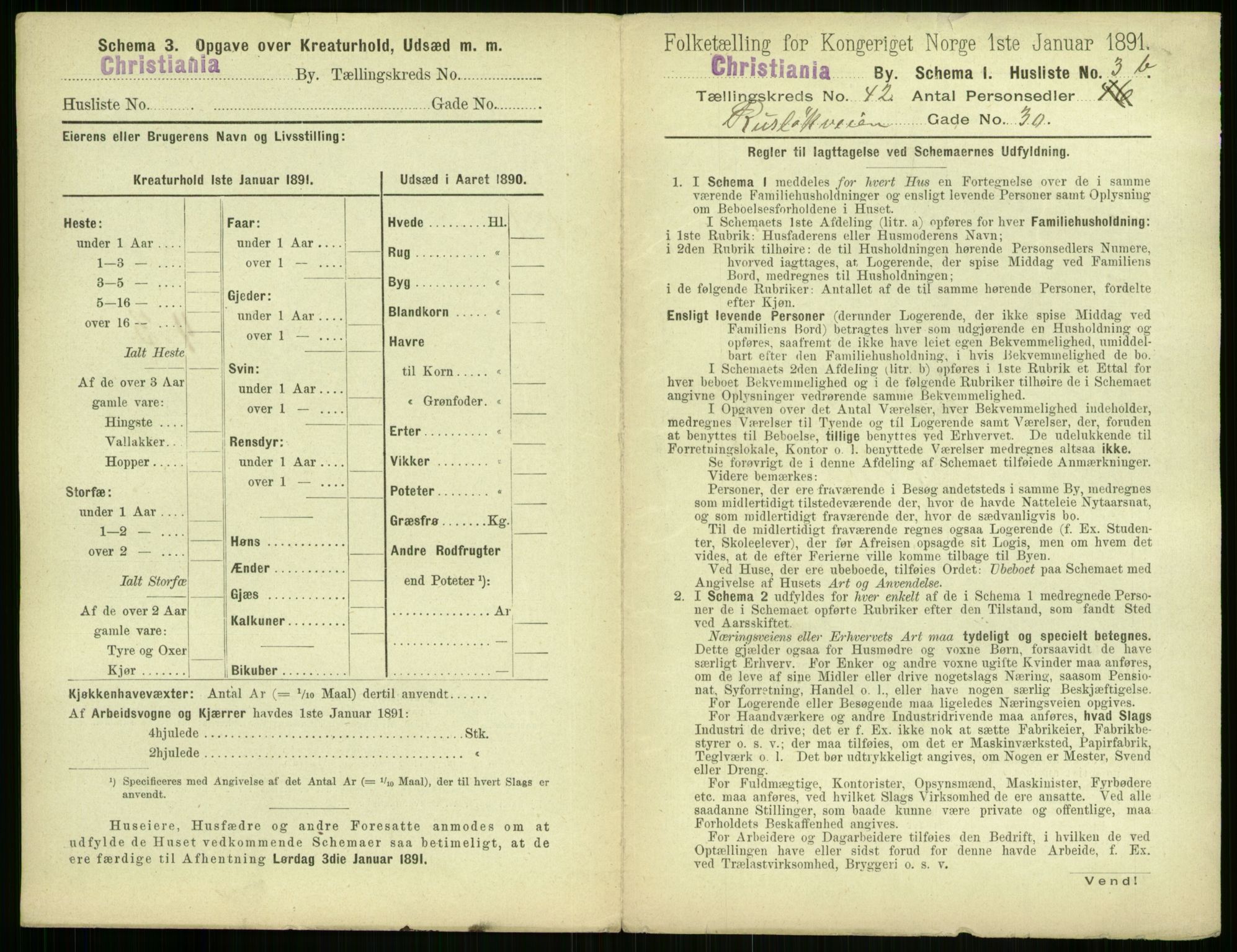 RA, 1891 census for 0301 Kristiania, 1891, p. 24668