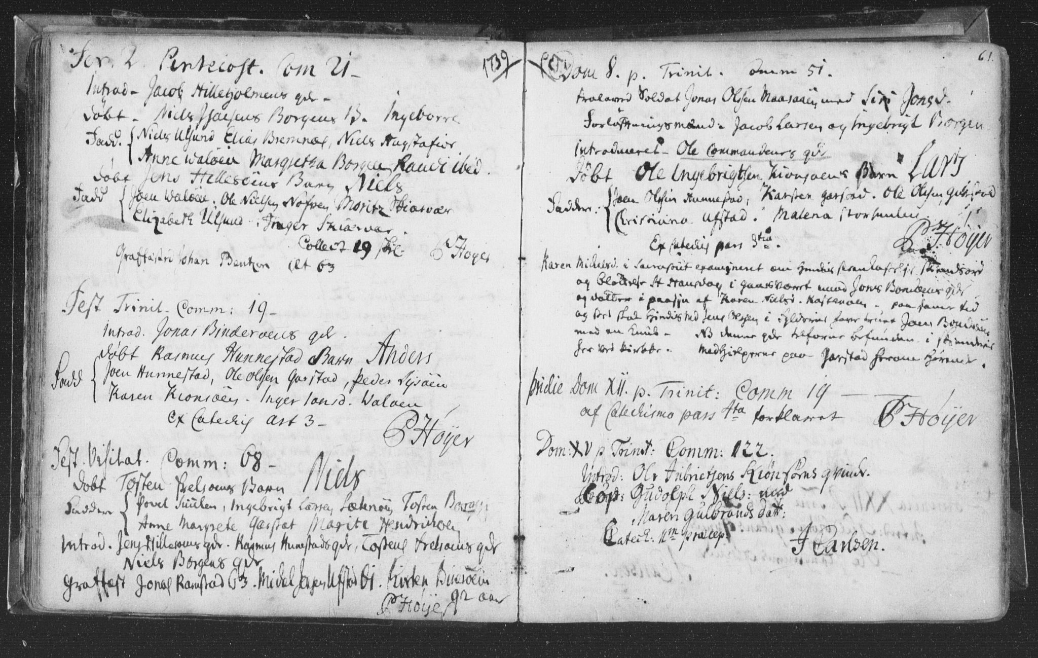 Ministerialprotokoller, klokkerbøker og fødselsregistre - Nord-Trøndelag, SAT/A-1458/786/L0685: Parish register (official) no. 786A01, 1710-1798, p. 61