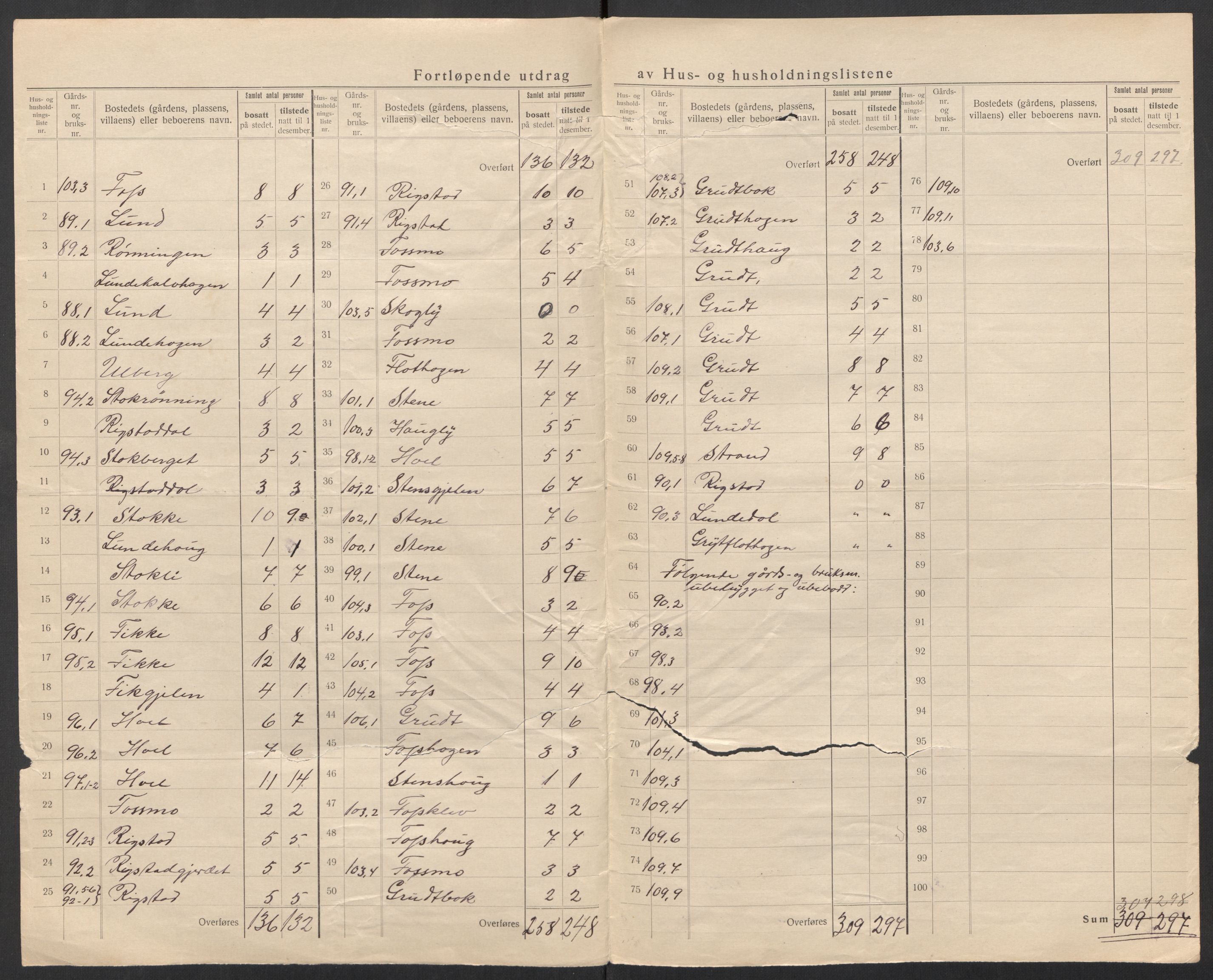 SAT, 1920 census for Meldal, 1920, p. 41