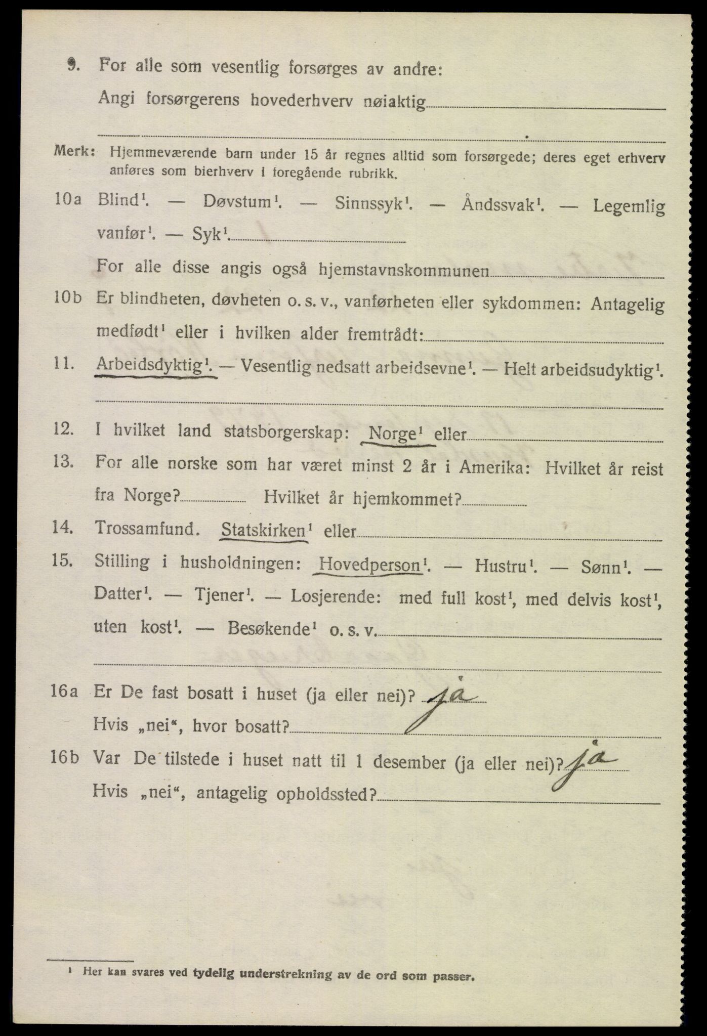 SAK, 1920 census for Vestre Moland, 1920, p. 4758