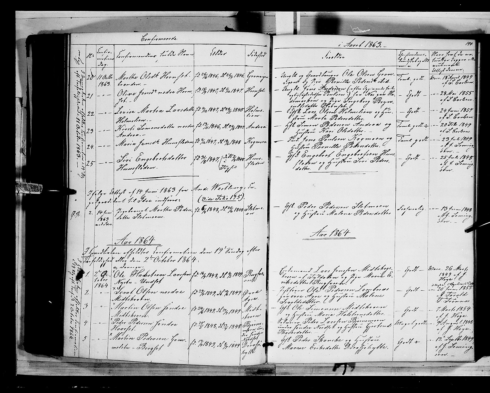 Rendalen prestekontor, SAH/PREST-054/H/Ha/Haa/L0005: Parish register (official) no. 5, 1853-1866, p. 198