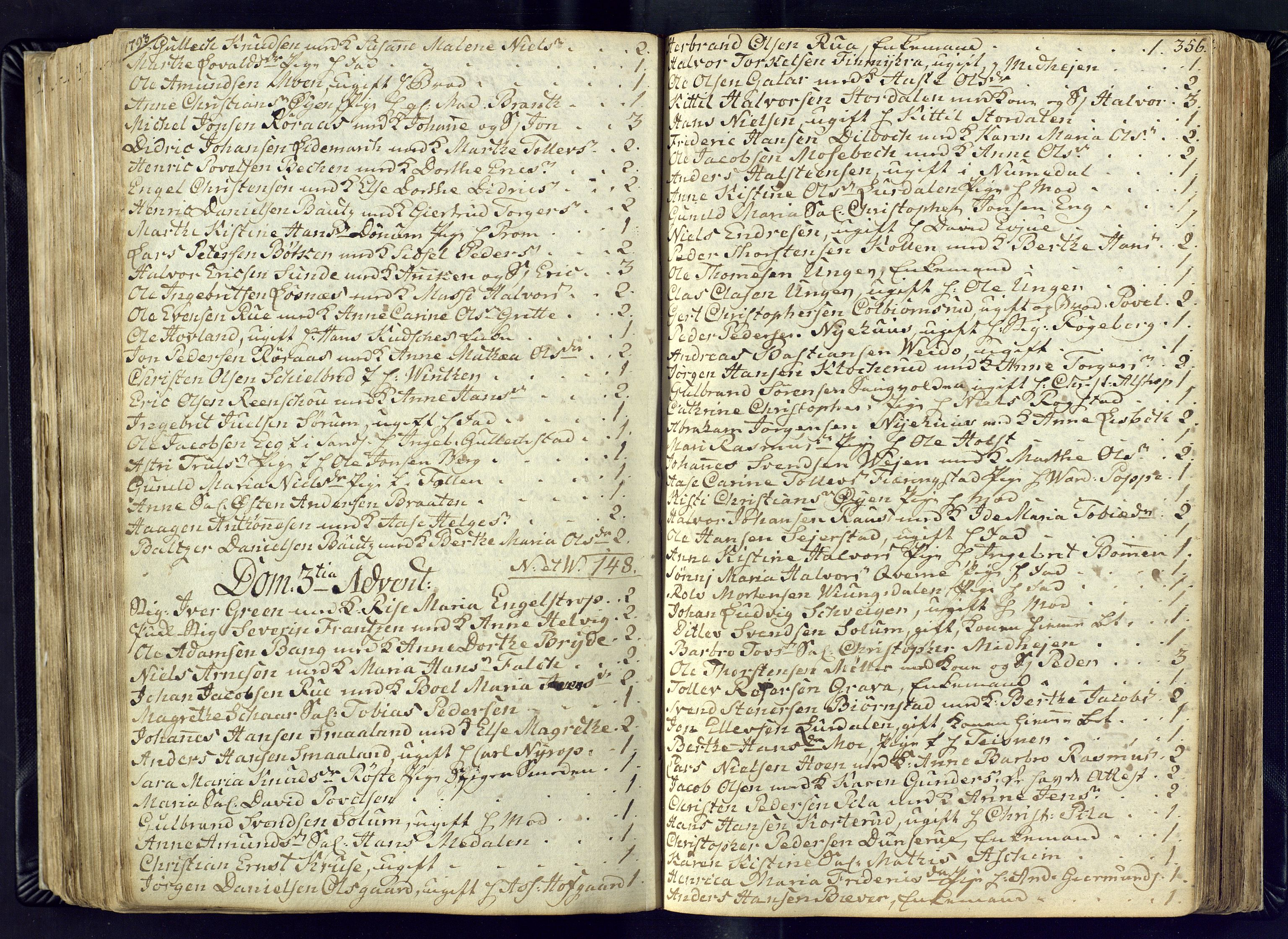 Kongsberg kirkebøker, AV/SAKO-A-22/M/Ma/L0011: Communicants register no. 11, 1788-1795, p. 356