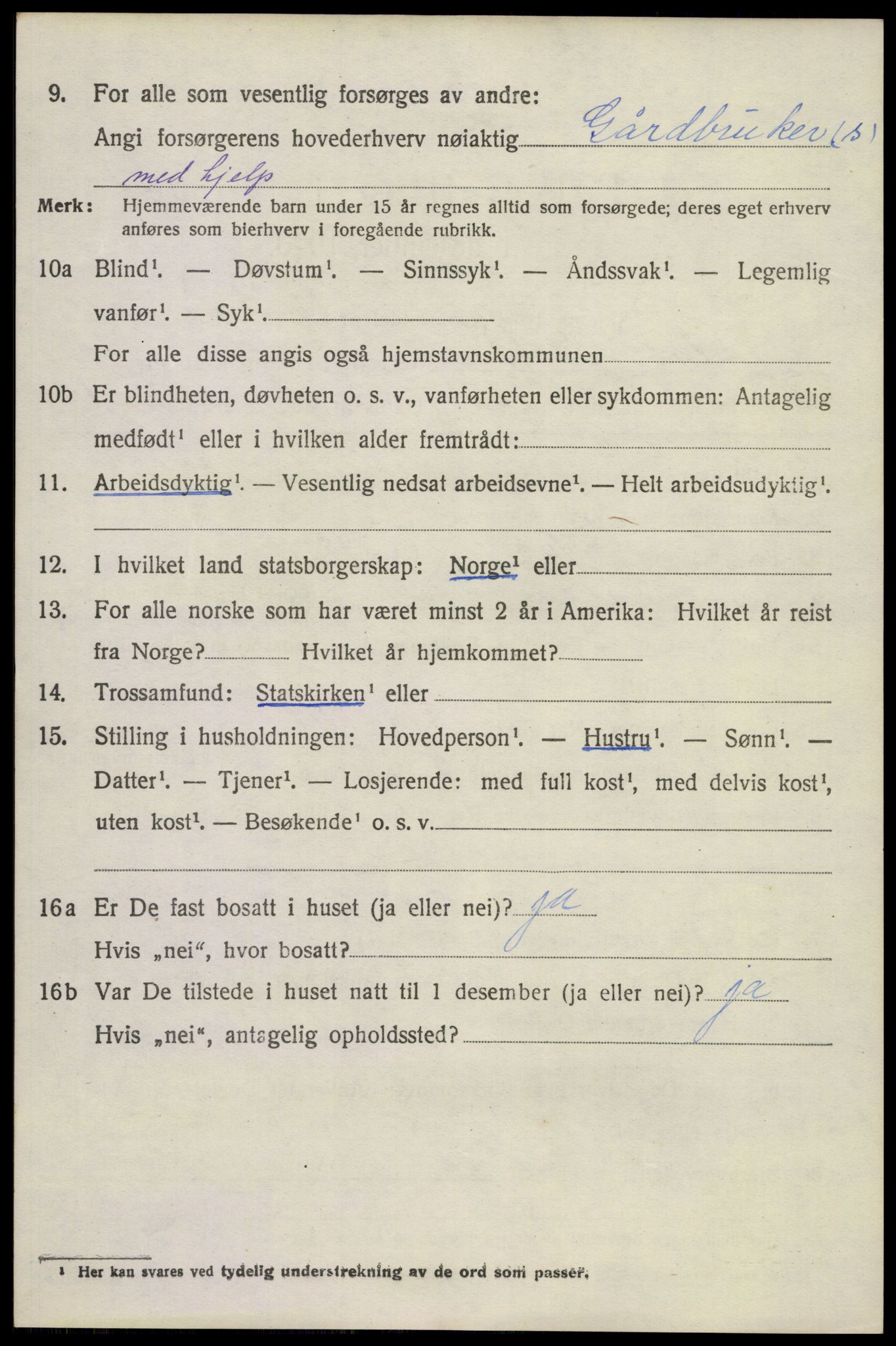 SAKO, 1920 census for Lardal, 1920, p. 2010