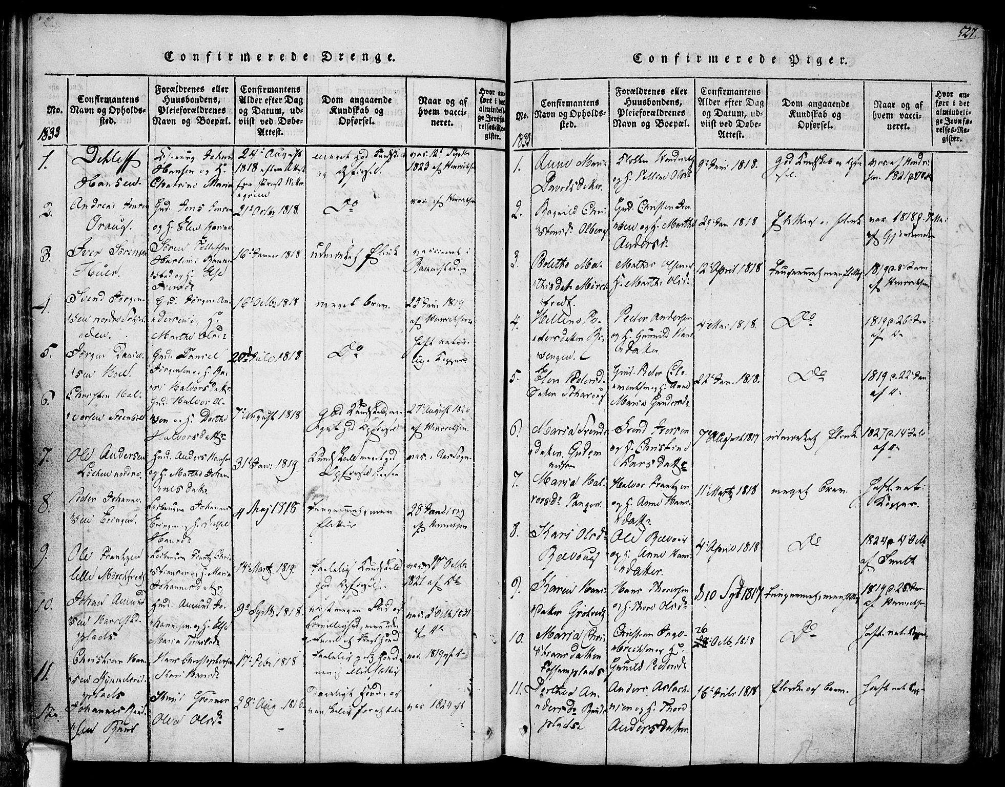 Askim prestekontor Kirkebøker, AV/SAO-A-10900/F/Fa/L0004: Parish register (official) no. 4, 1817-1846, p. 526-527