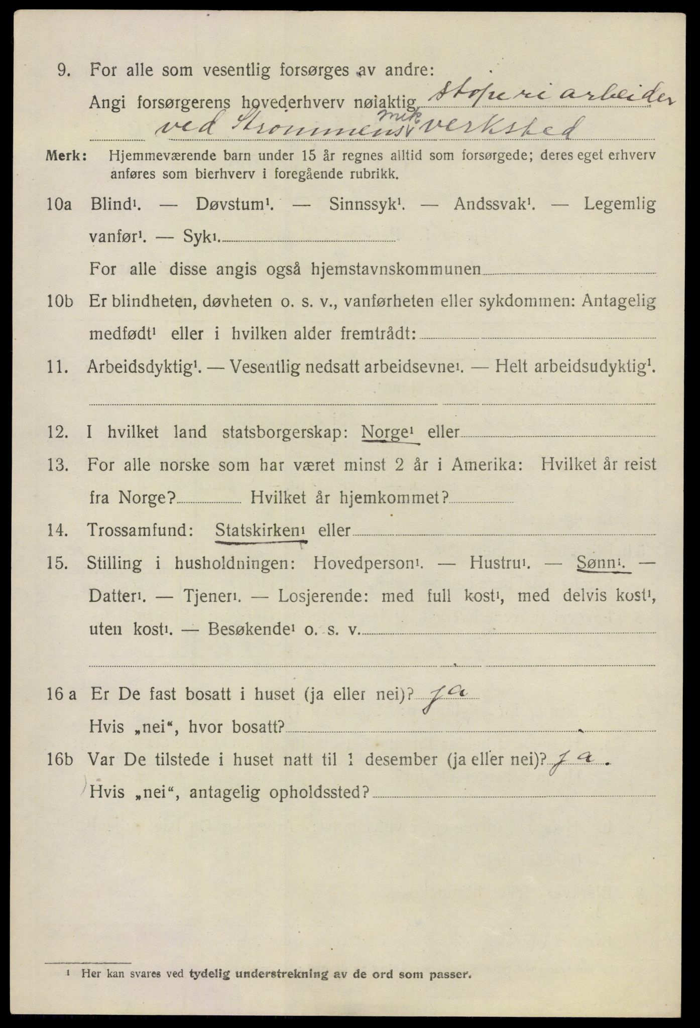 SAO, 1920 census for Skedsmo, 1920, p. 9300