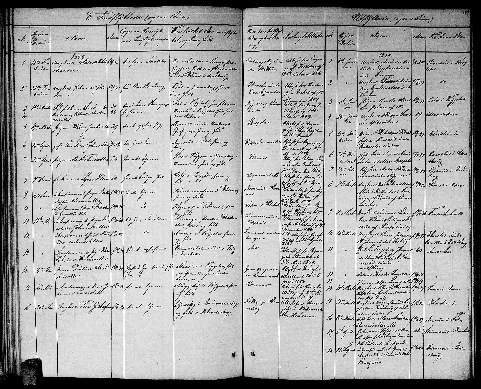 Høland prestekontor Kirkebøker, AV/SAO-A-10346a/G/Ga/L0004: Parish register (copy) no. I 4, 1854-1862, p. 389