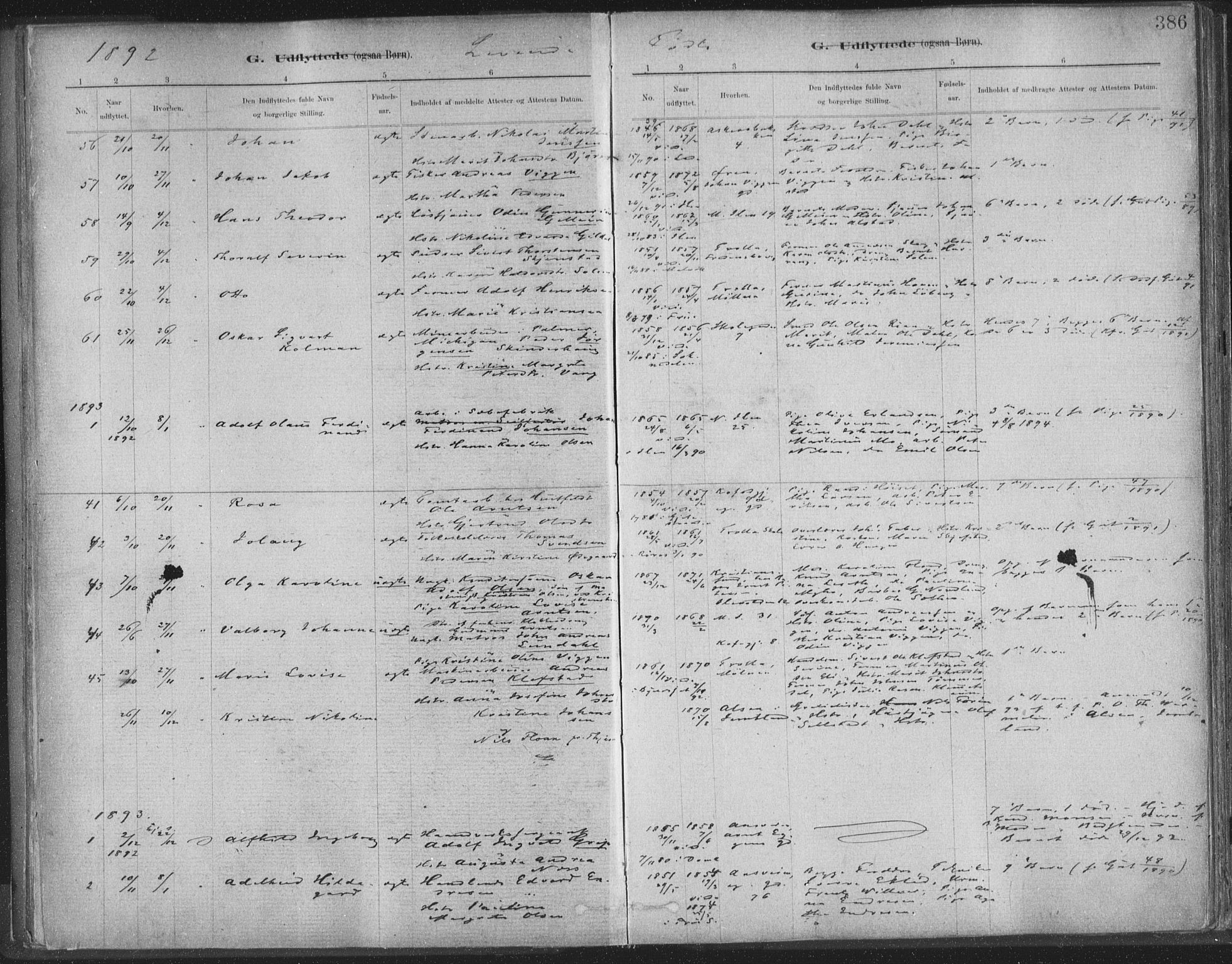 Ministerialprotokoller, klokkerbøker og fødselsregistre - Sør-Trøndelag, AV/SAT-A-1456/603/L0163: Parish register (official) no. 603A02, 1879-1895, p. 386