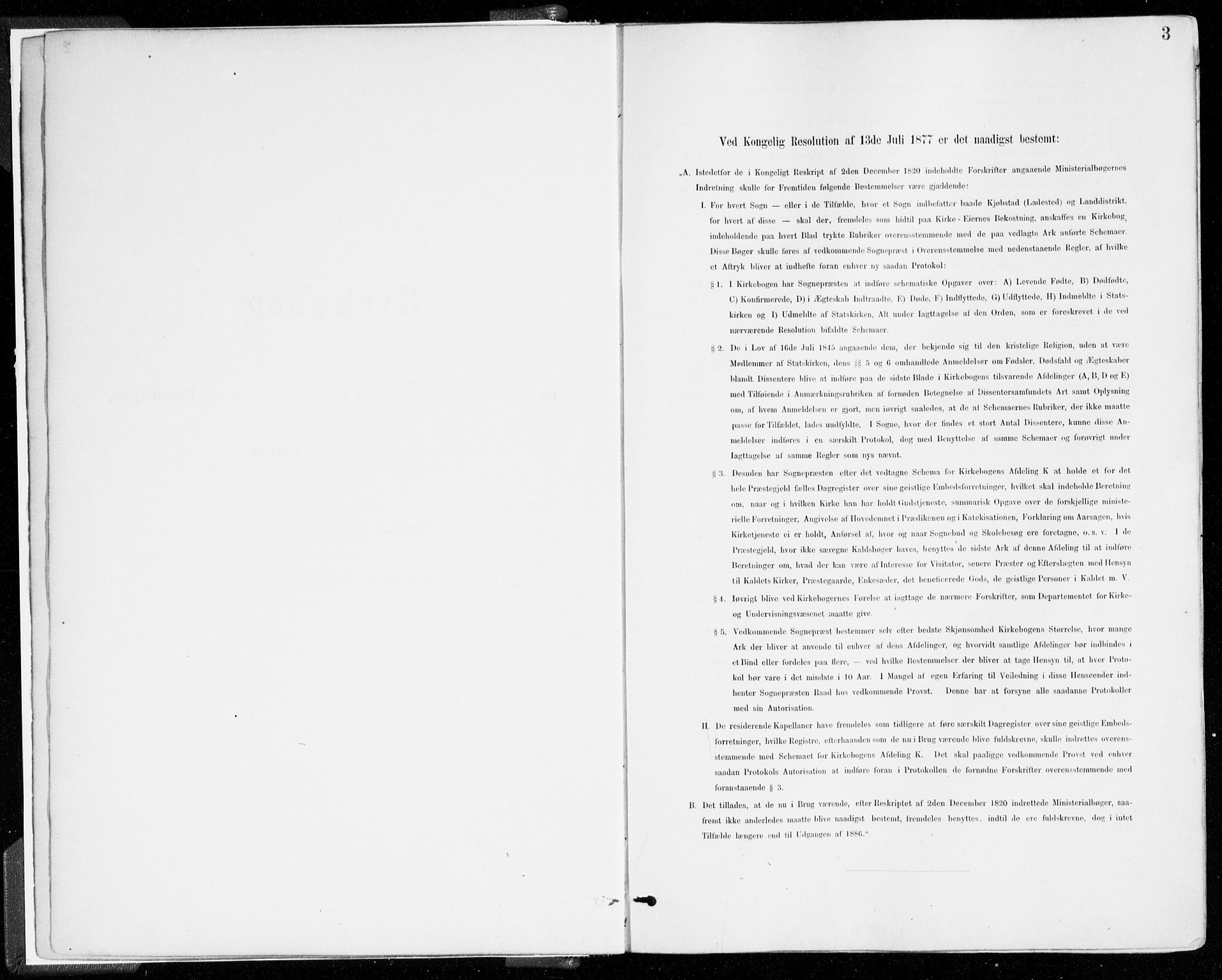 Johanneskirken sokneprestembete, SAB/A-76001/H/Haa/L0019: Parish register (official) no. E 1, 1885-1915, p. 3