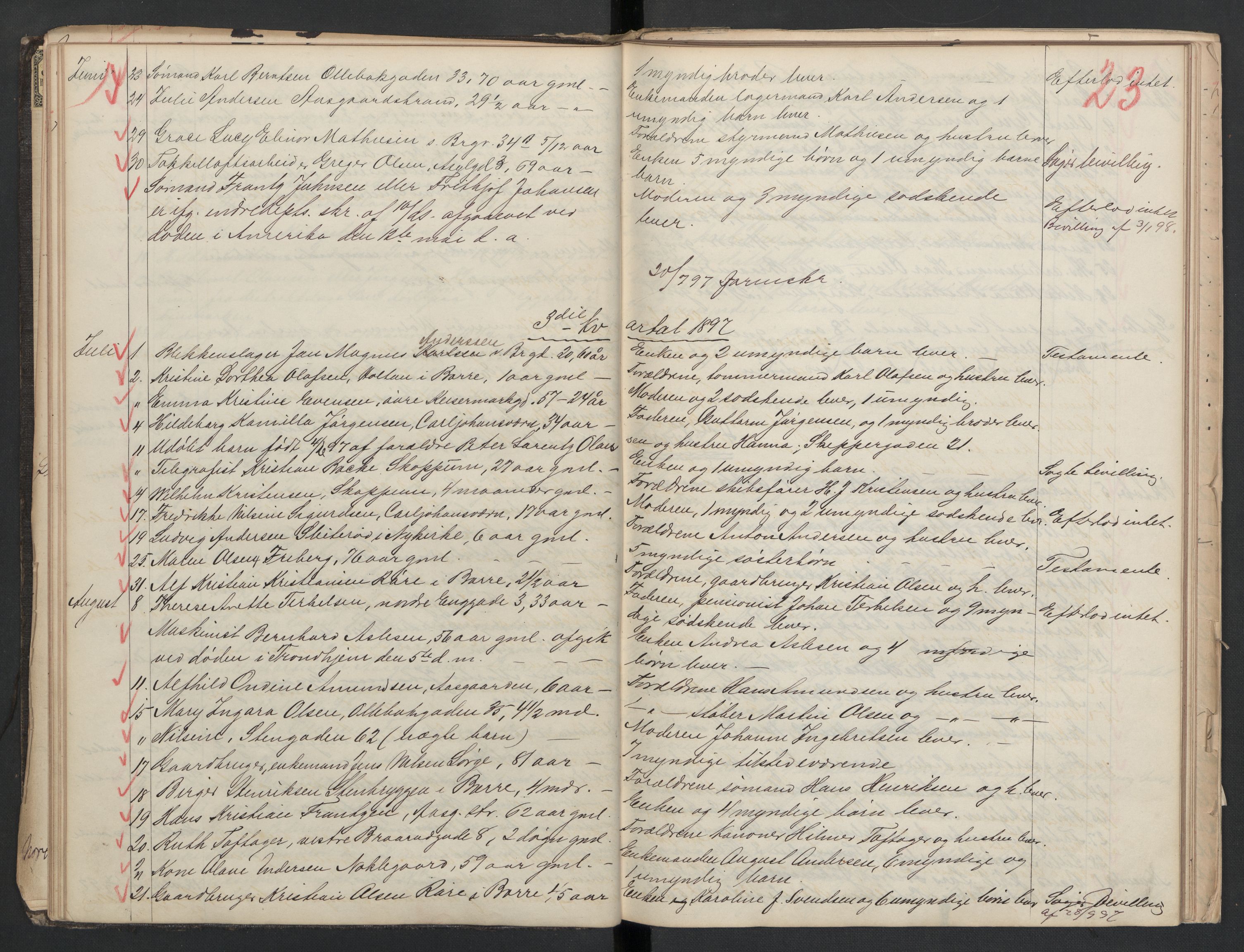 Borre lensmannskontor, AV/SAKO-A-533/H/Ha/L0003: Dødsfallsprotokoll, 1894-1902, p. 23