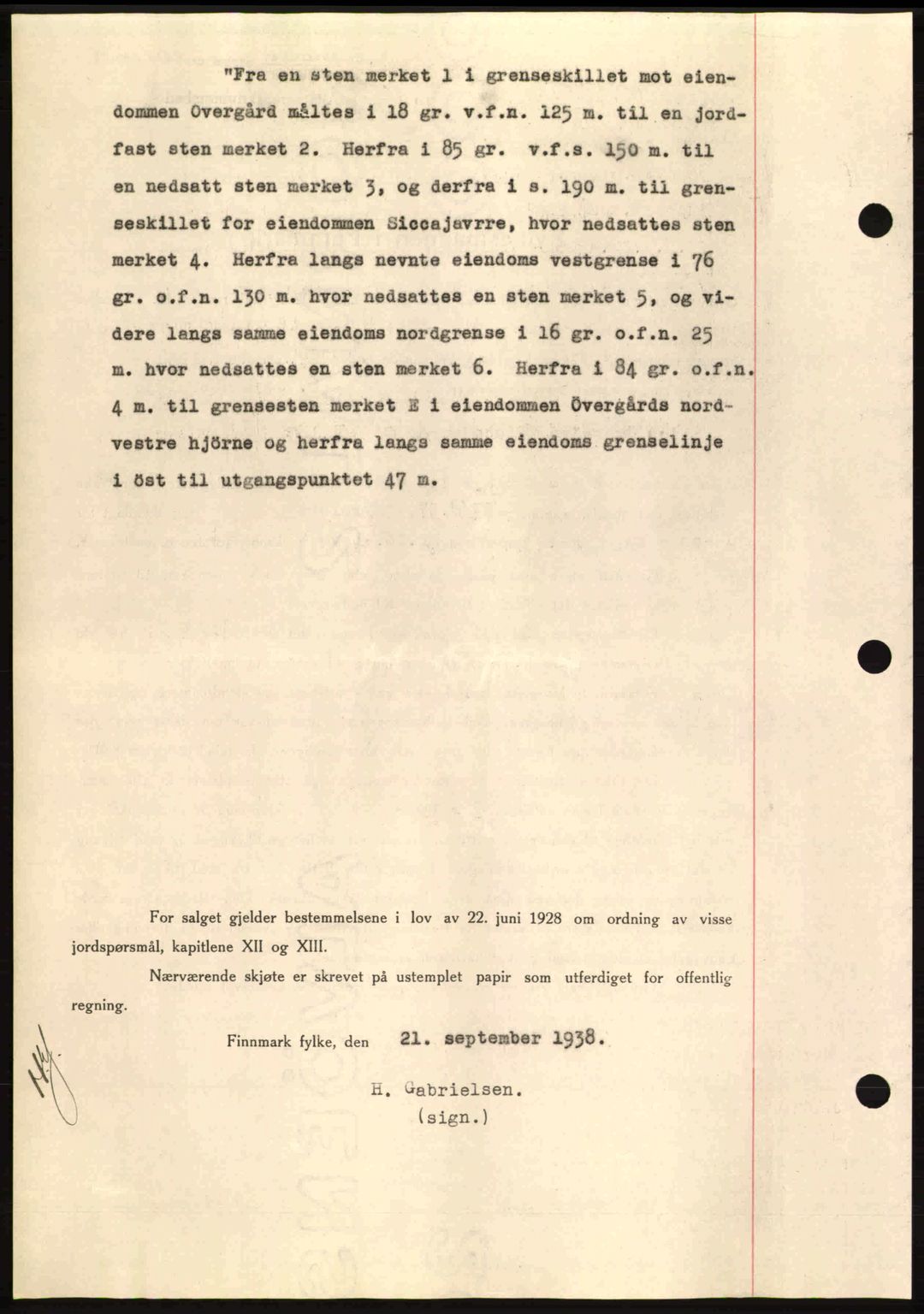 Alta fogderi/sorenskriveri, SATØ/SATØ-5/1/K/Kd/L0031pantebok: Mortgage book no. 31, 1938-1939, Diary no: : 651/1938
