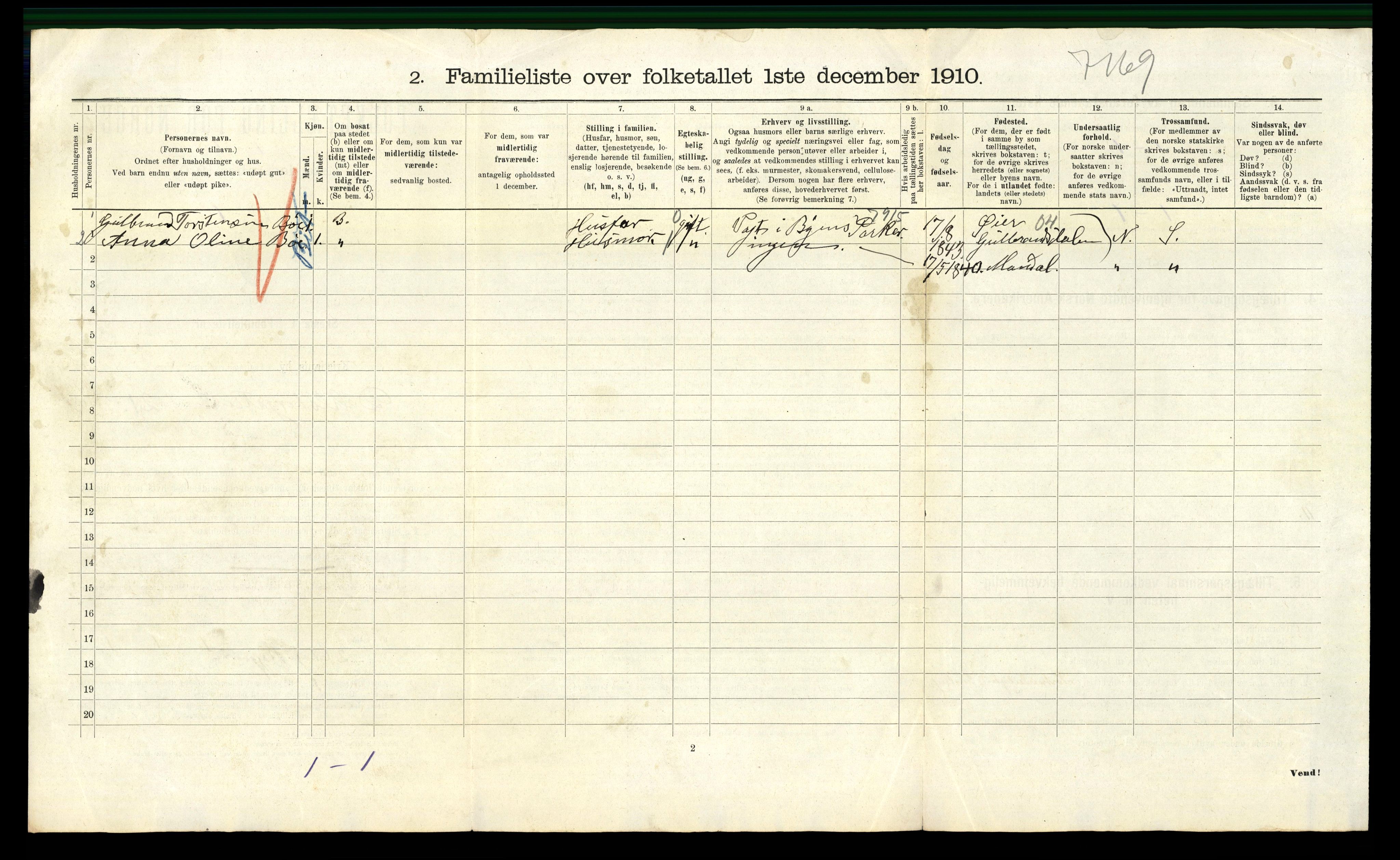 RA, 1910 census for Kristiania, 1910, p. 15084