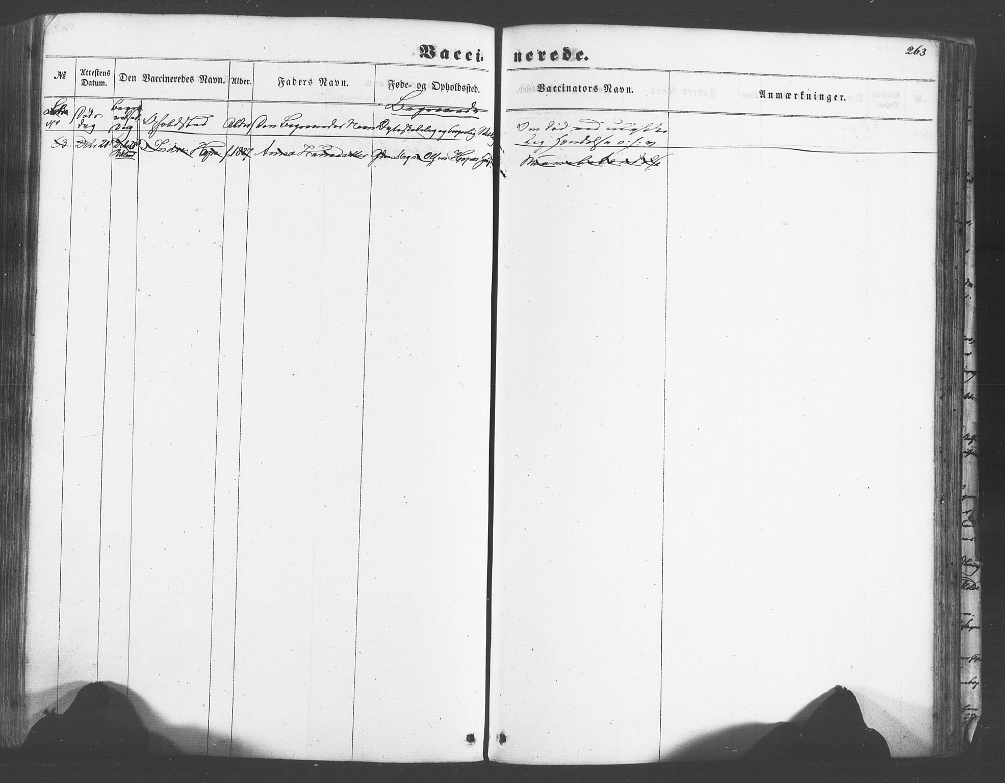 Fana Sokneprestembete, AV/SAB-A-75101/H/Haa/Haaa/L0012: Parish register (official) no. A 12, 1862-1878, p. 263