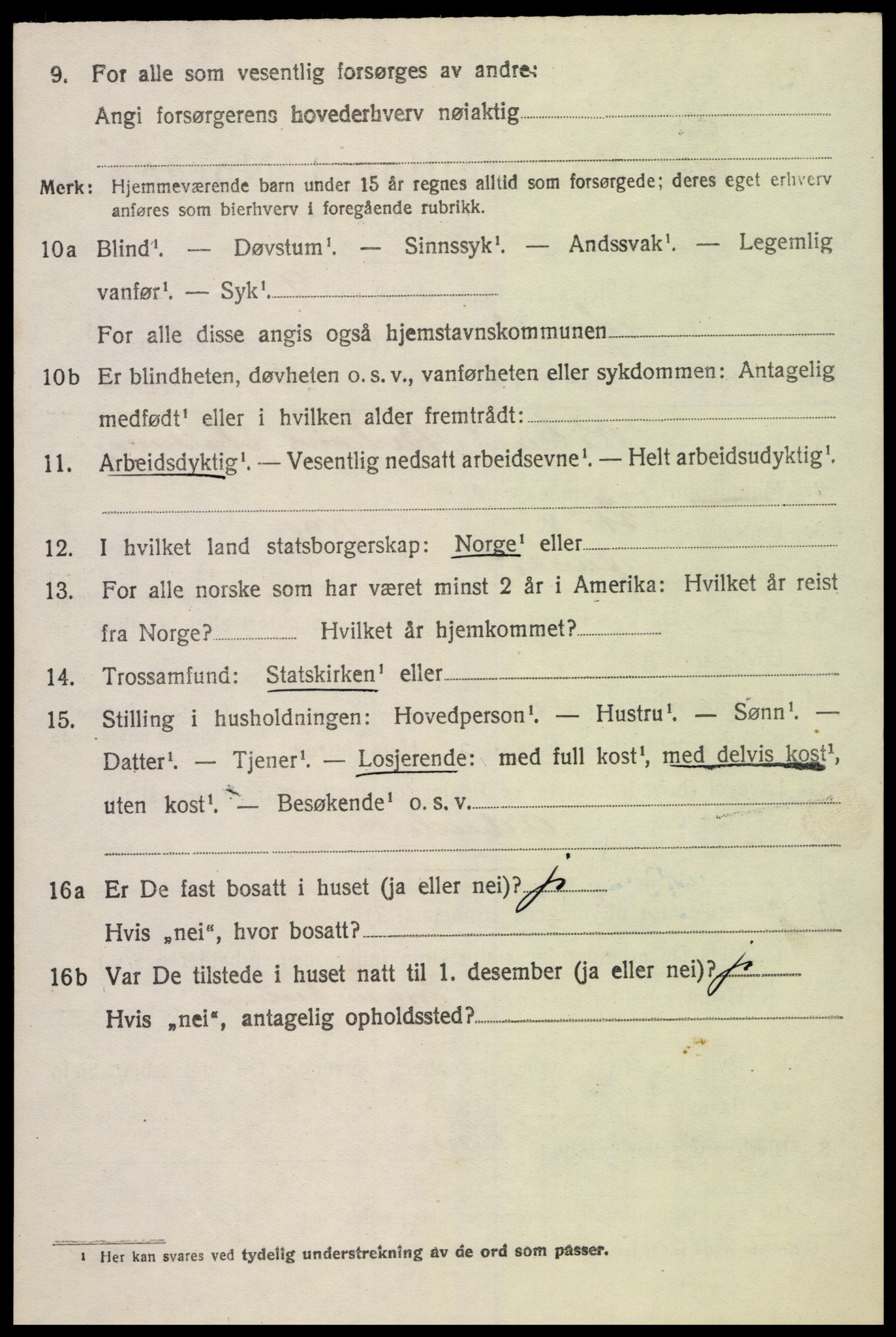 SAK, 1920 census for Øvrebø, 1920, p. 1129