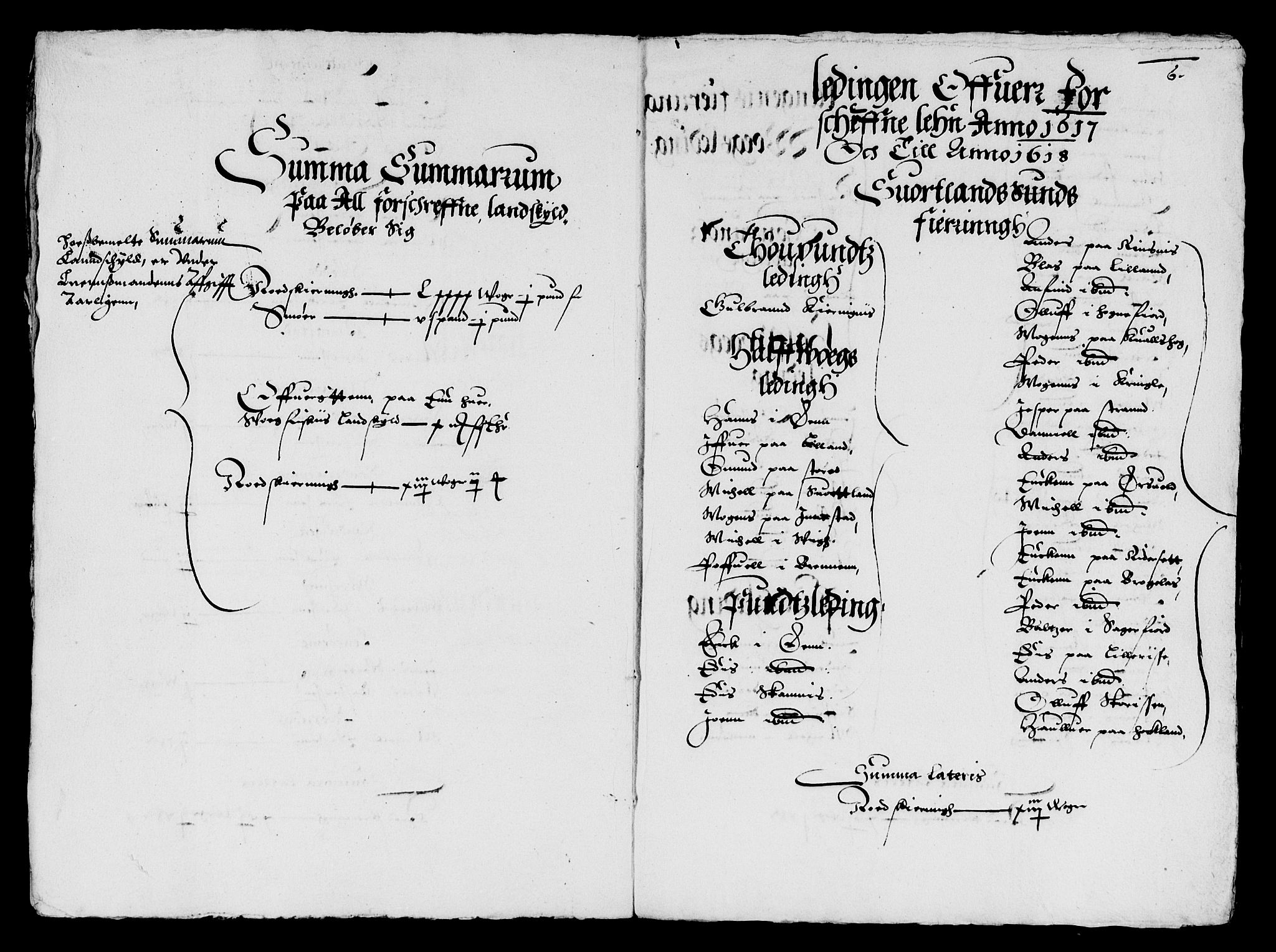 Rentekammeret inntil 1814, Reviderte regnskaper, Lensregnskaper, AV/RA-EA-5023/R/Rb/Rbz/L0009: Nordlandenes len, 1617-1618