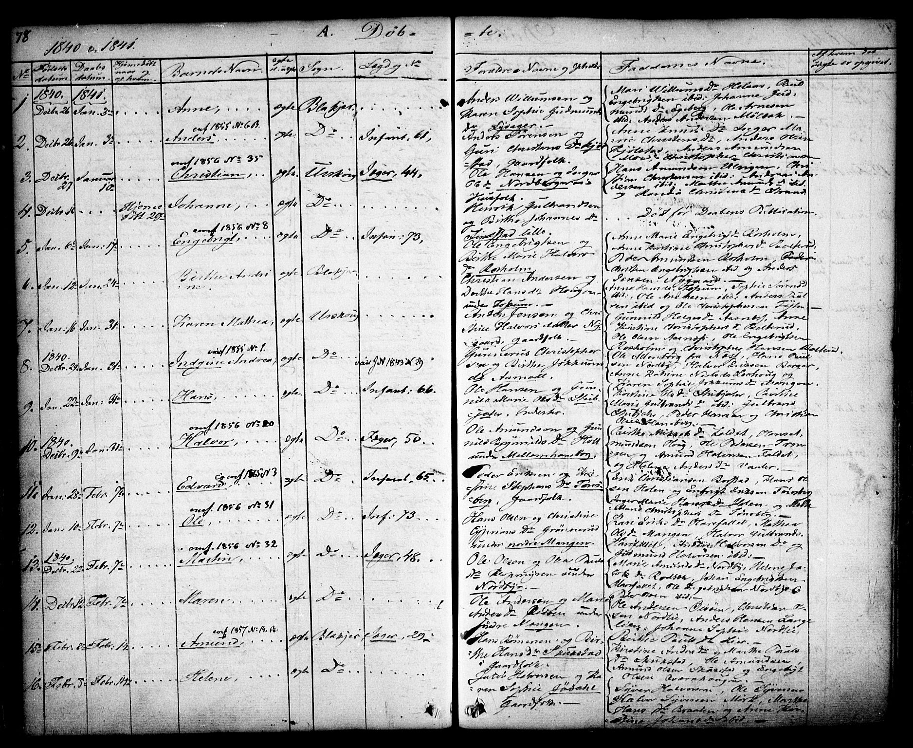 Aurskog prestekontor Kirkebøker, AV/SAO-A-10304a/F/Fa/L0006: Parish register (official) no. I 6, 1829-1853, p. 78